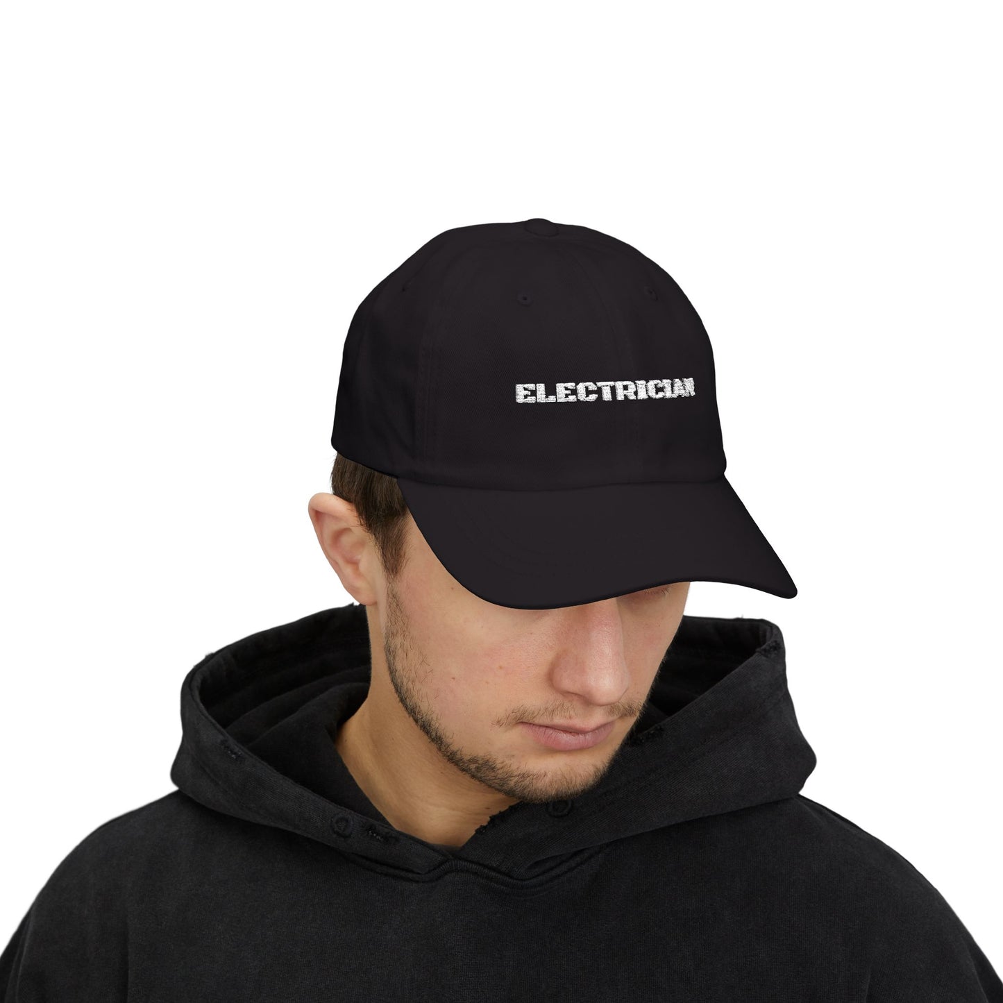 Camouflage Electrician Dad Cap, Gift for Electricians, Casual Hat for Dads, Unique Father's Day Gift, Outdoor Cap