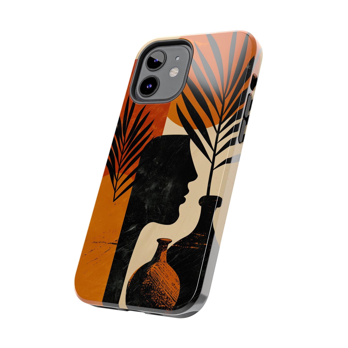 Artistic Tough Phone Case with Nature-Inspired Design