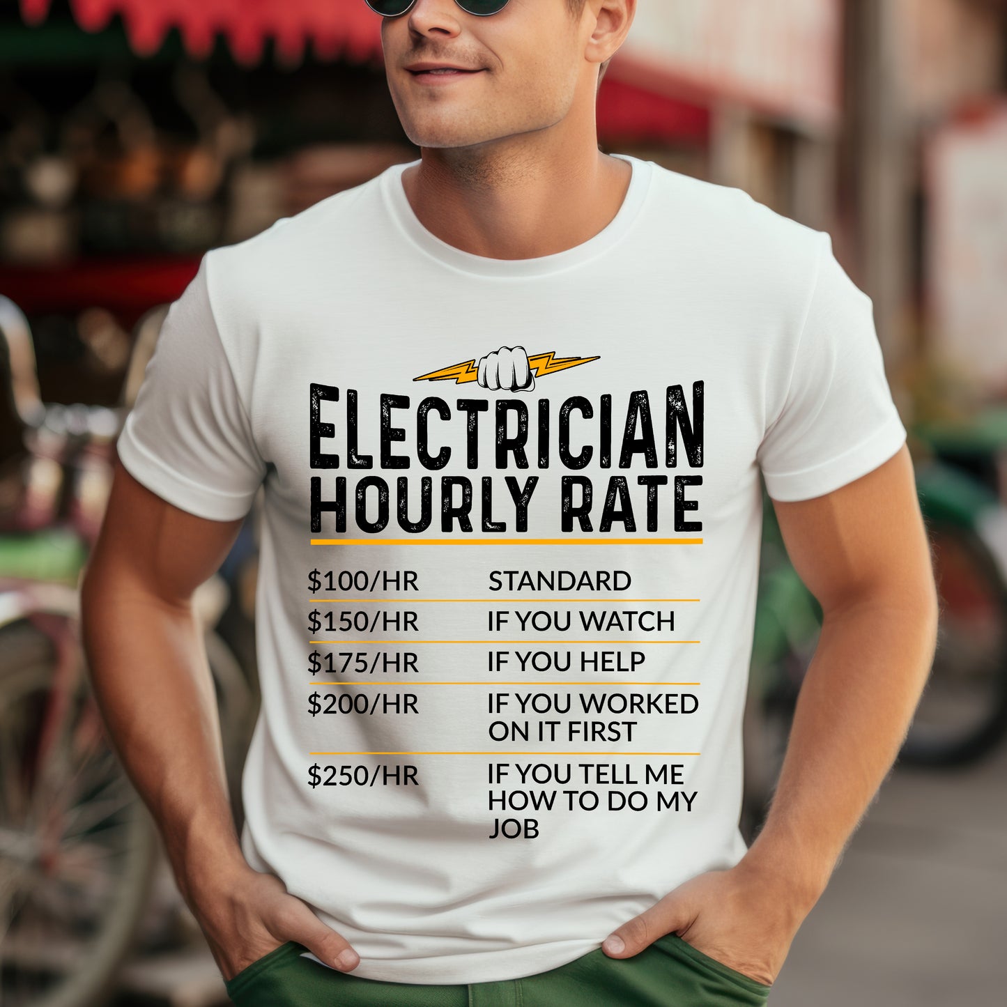 Electrician Hourly Rate Unisex T-Shirt
