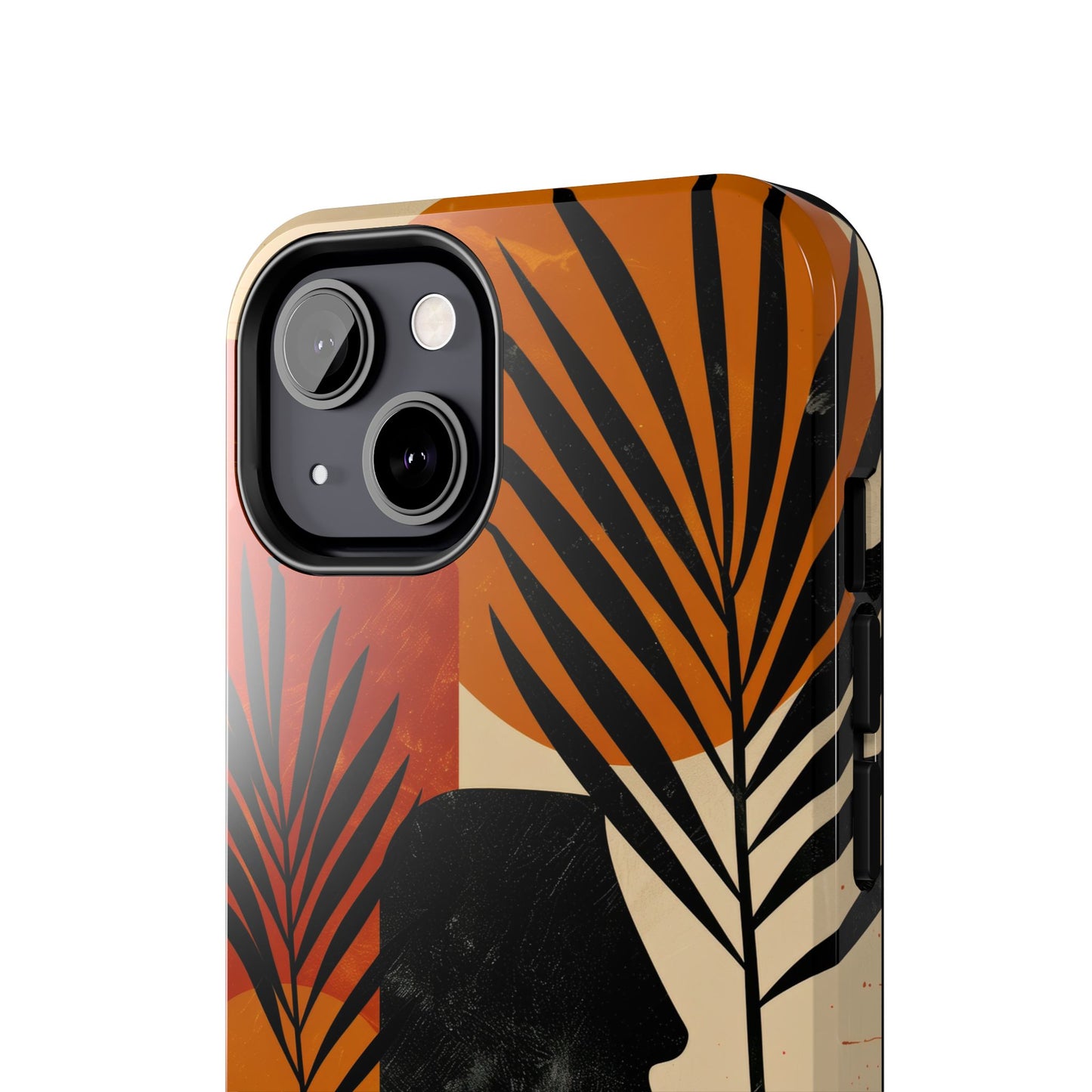 Artistic Tough Phone Case with Nature-Inspired Design