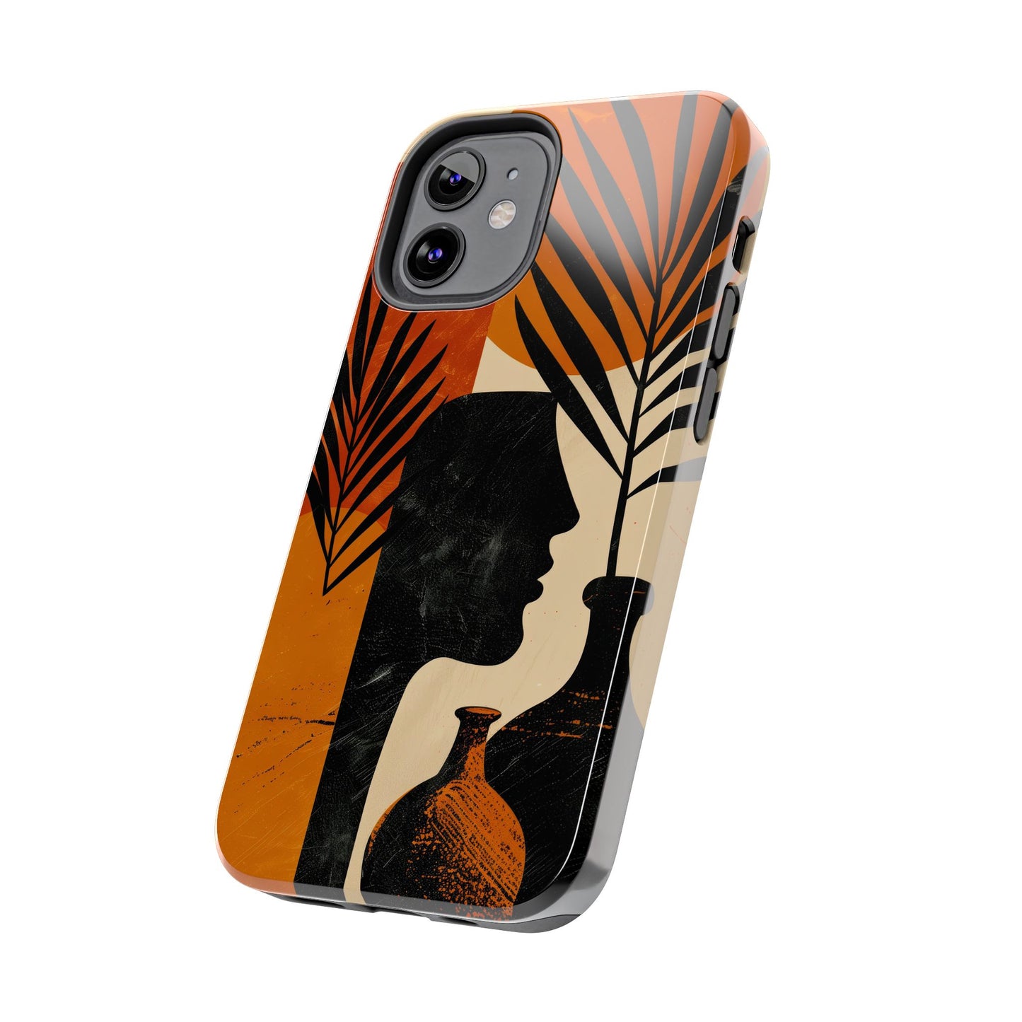 Artistic Tough Phone Case with Nature-Inspired Design