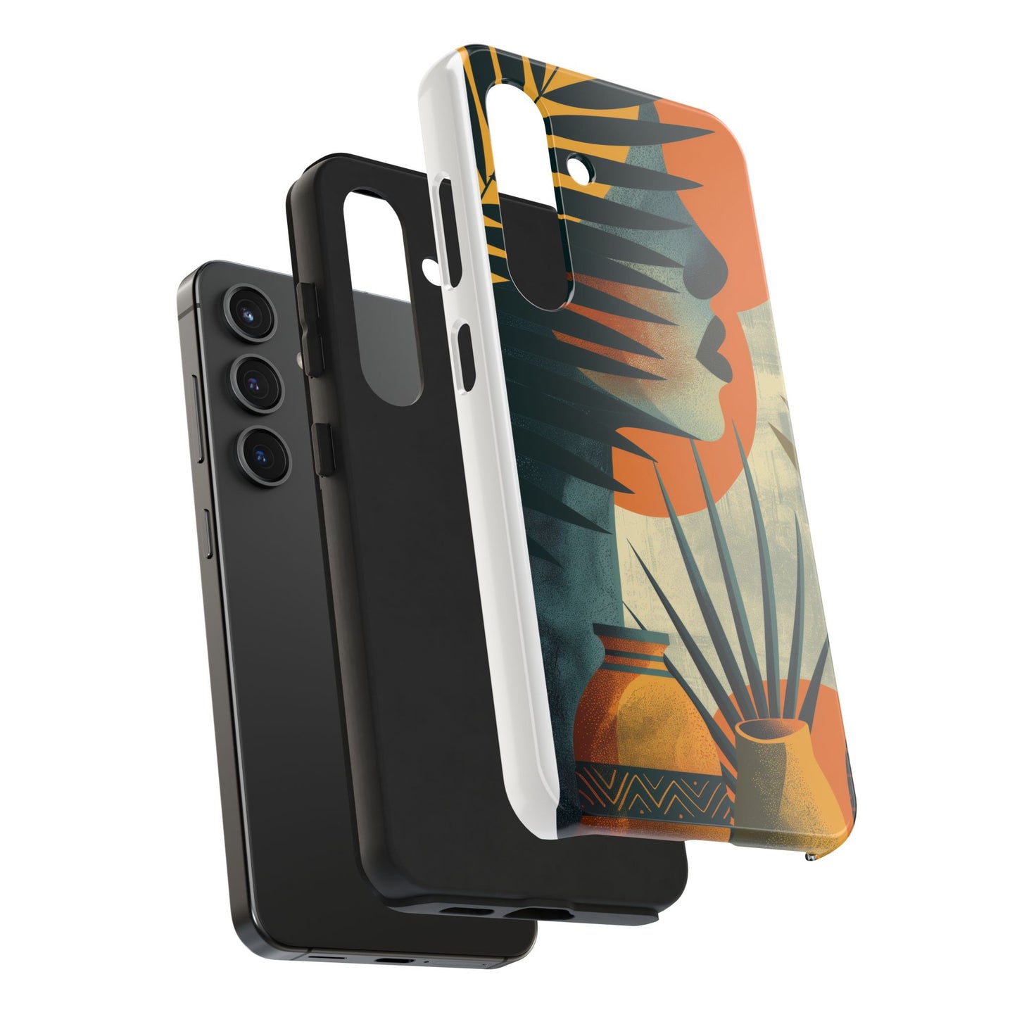 Stylish Tough Phone Cases with Abstract Design, Unique Phone Accessories, Gift for Art Lovers, Customizable Phone Covers, Modern Aesthetic
