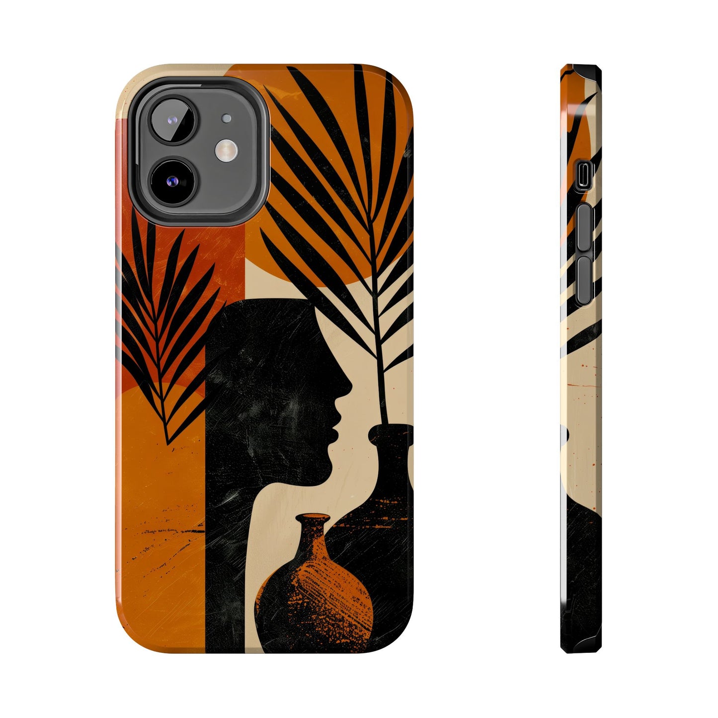 Artistic Tough Phone Case with Nature-Inspired Design