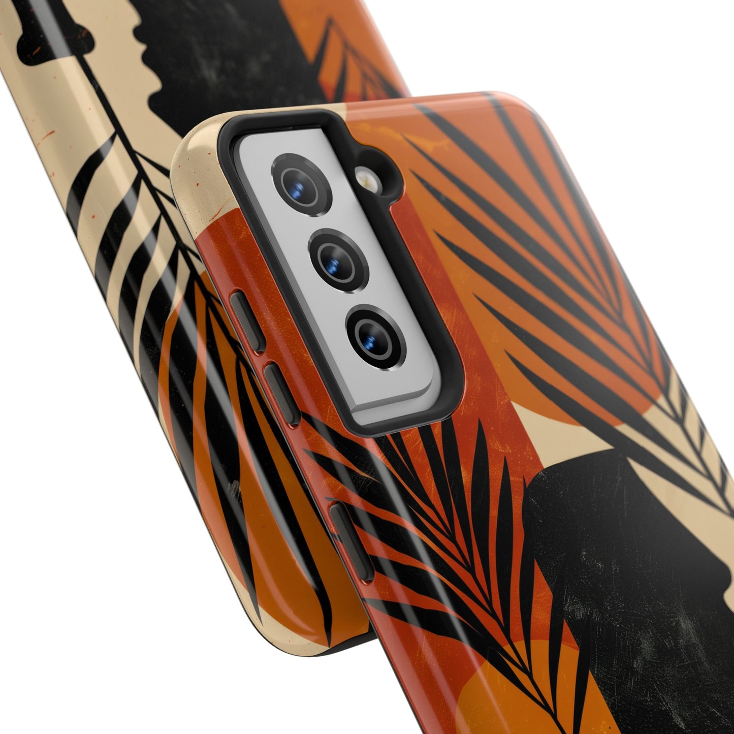 Artistic Tough Phone Case with Nature-Inspired Design