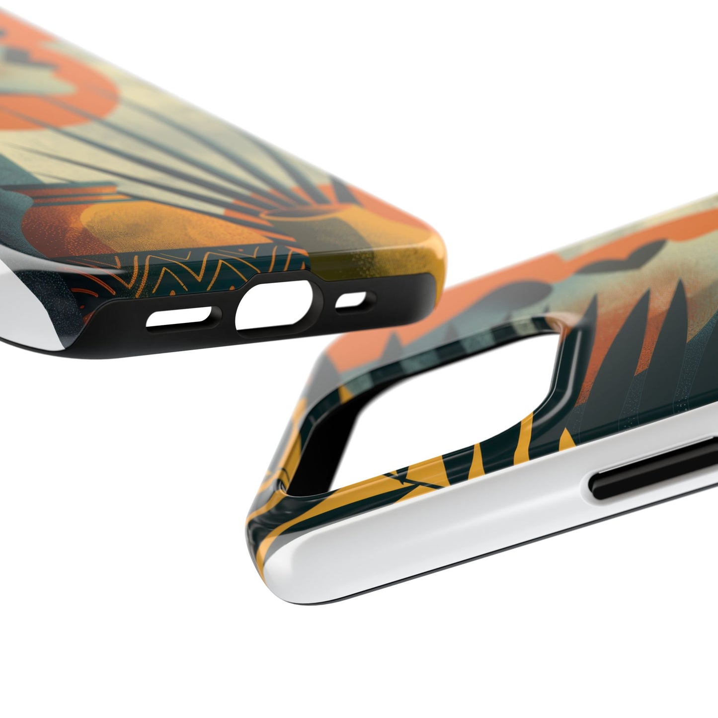 Stylish Tough Phone Cases with Abstract Design, Unique Phone Accessories, Gift for Art Lovers, Customizable Phone Covers, Modern Aesthetic