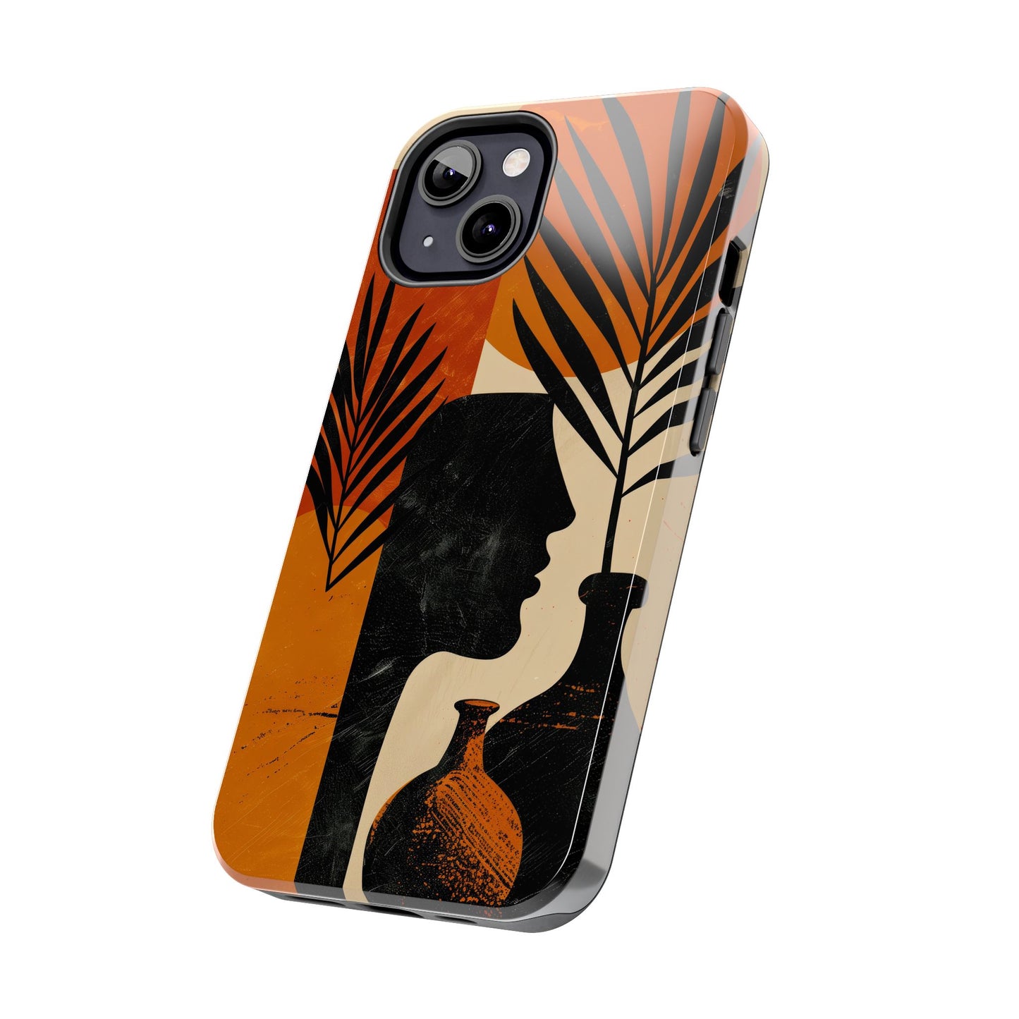Artistic Tough Phone Case with Nature-Inspired Design