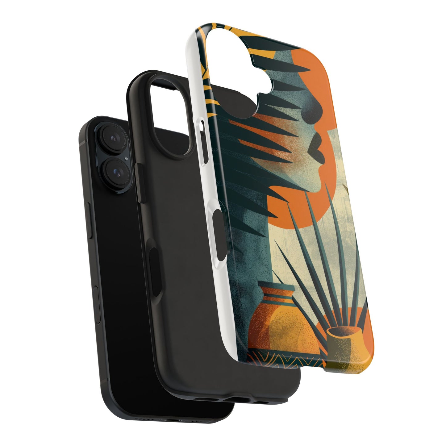 Stylish Tough Phone Cases with Abstract Design, Unique Phone Accessories, Gift for Art Lovers, Customizable Phone Covers, Modern Aesthetic