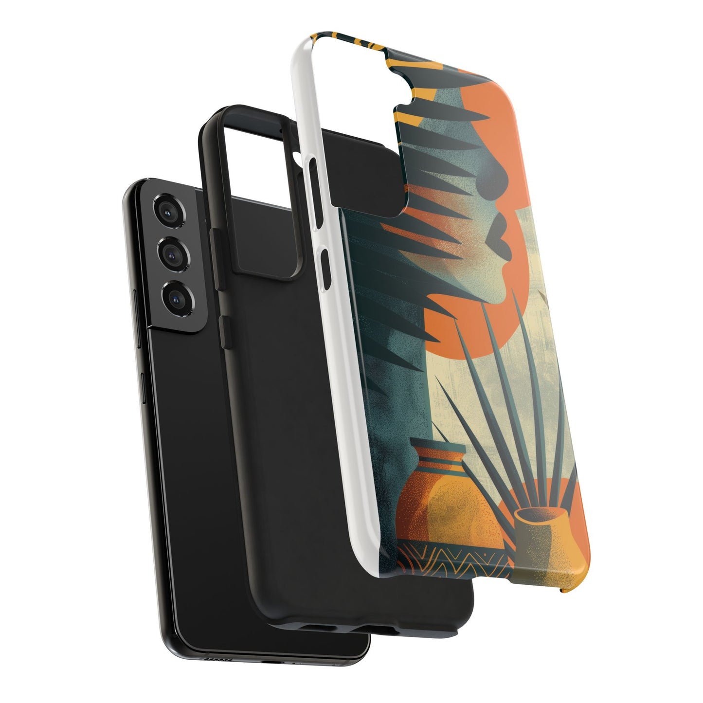 Stylish Tough Phone Cases with Abstract Design, Unique Phone Accessories, Gift for Art Lovers, Customizable Phone Covers, Modern Aesthetic