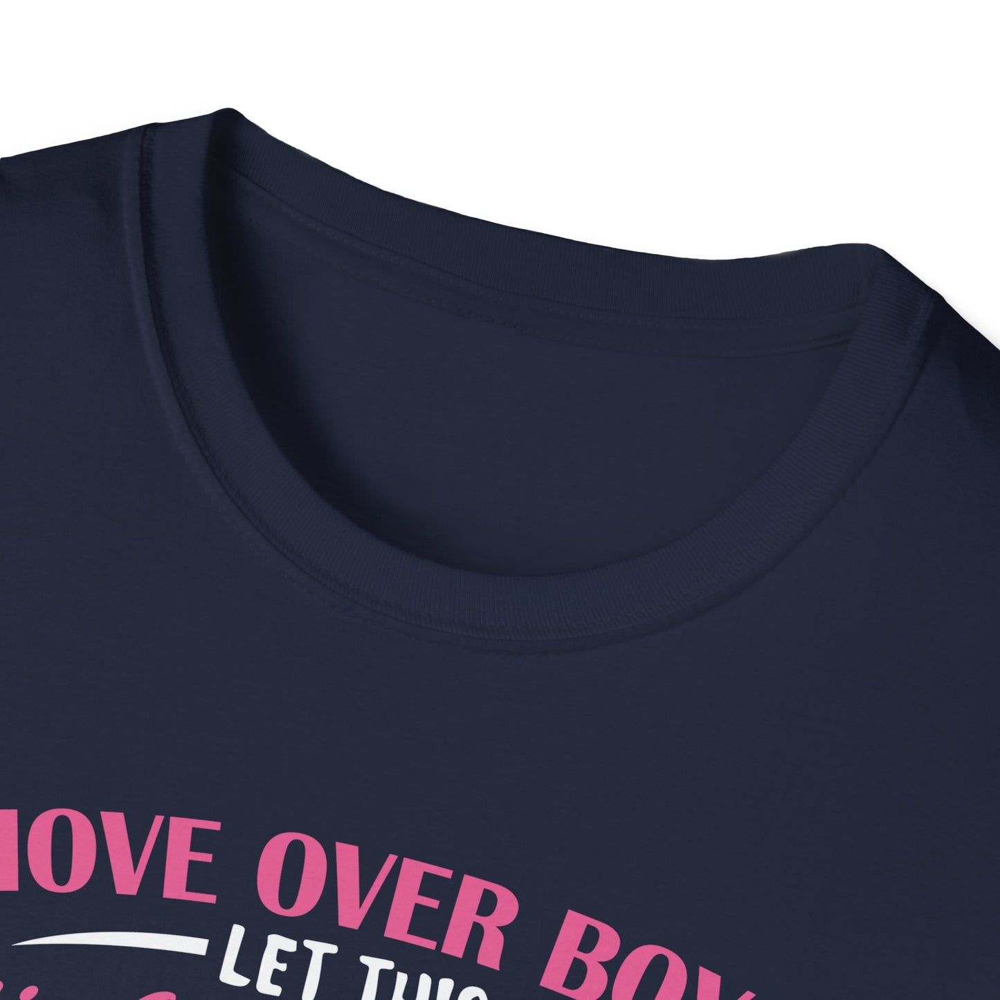 "Move Over Boys - Let This Girl Show You How to Fish" Unisex Softstyle T-Shirt - Perfect Gift for Fishing Enthusiasts
