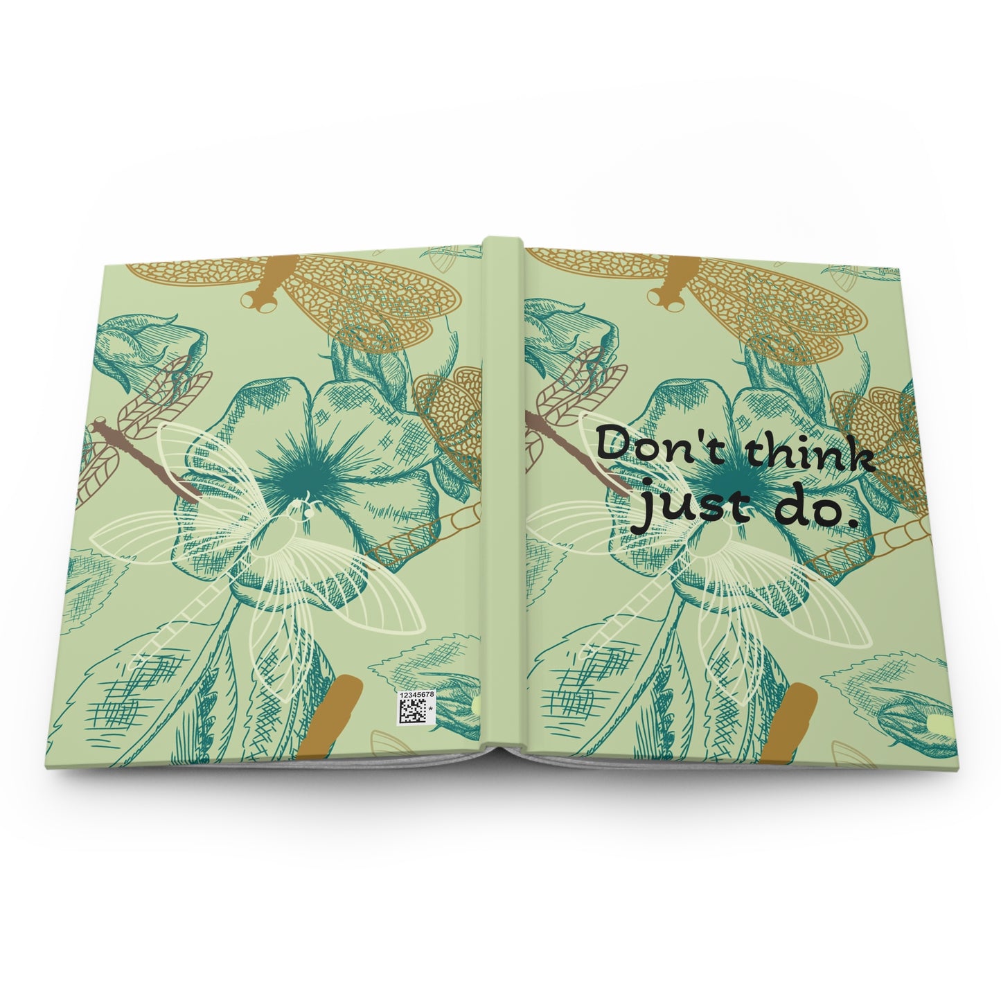 Inspiring Floral Hardcover Journal - Motivational Writing, Nature Journal, Gift for Writers, Artistic Notebook, Self-Care Journal