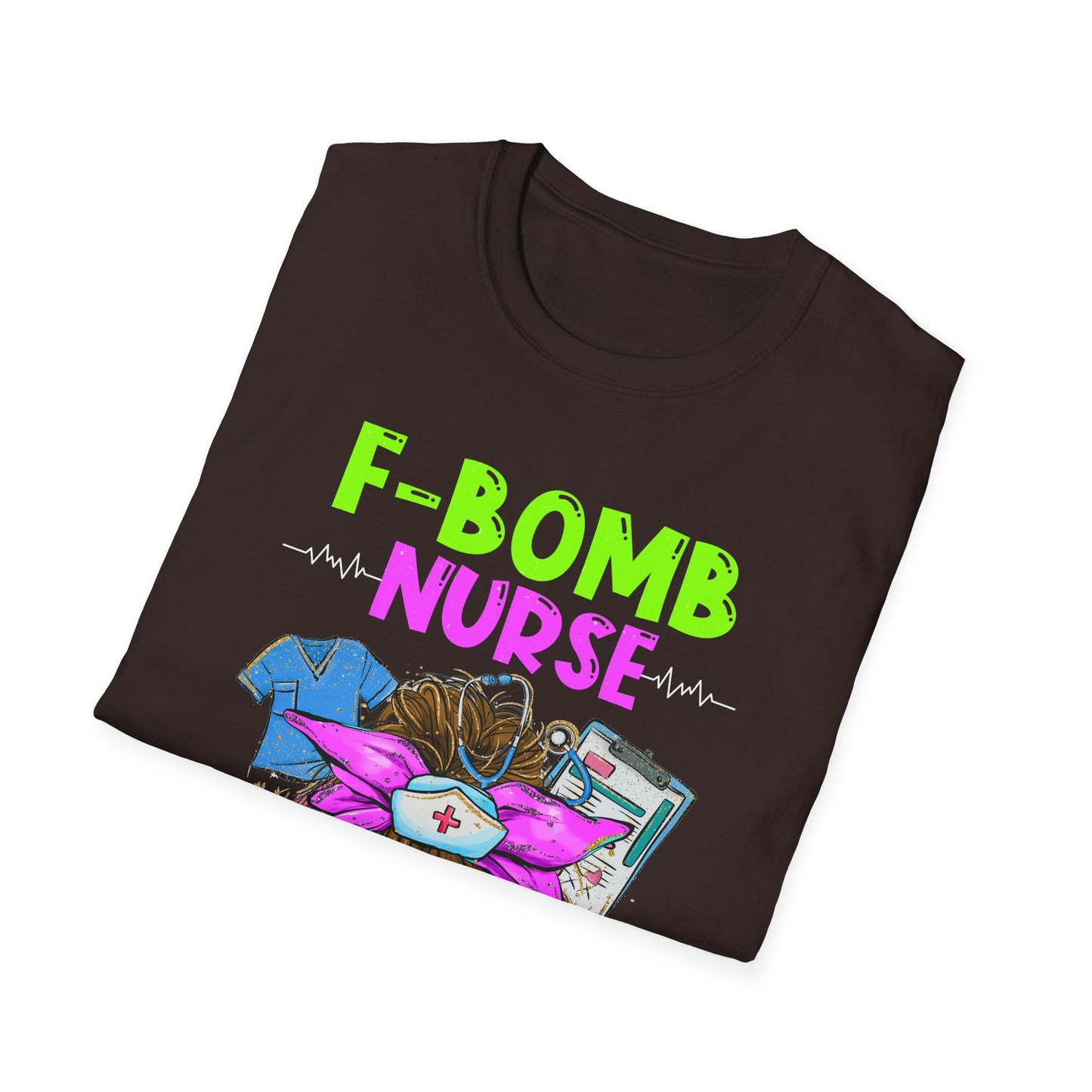 F-Bomb Nurse Unisex Softstyle T-Shirt - Funny Gift for Nurses