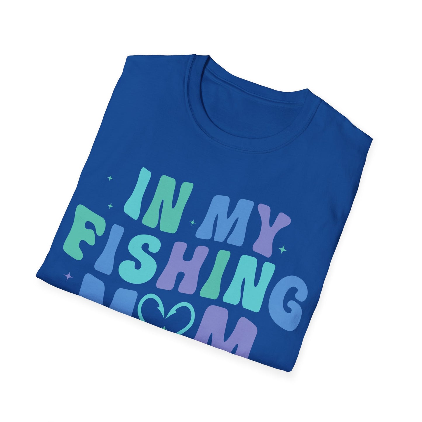 In My Fishing Mom Era Unisex Softstyle T-Shirt - Perfect for Fishing Enthusiasts