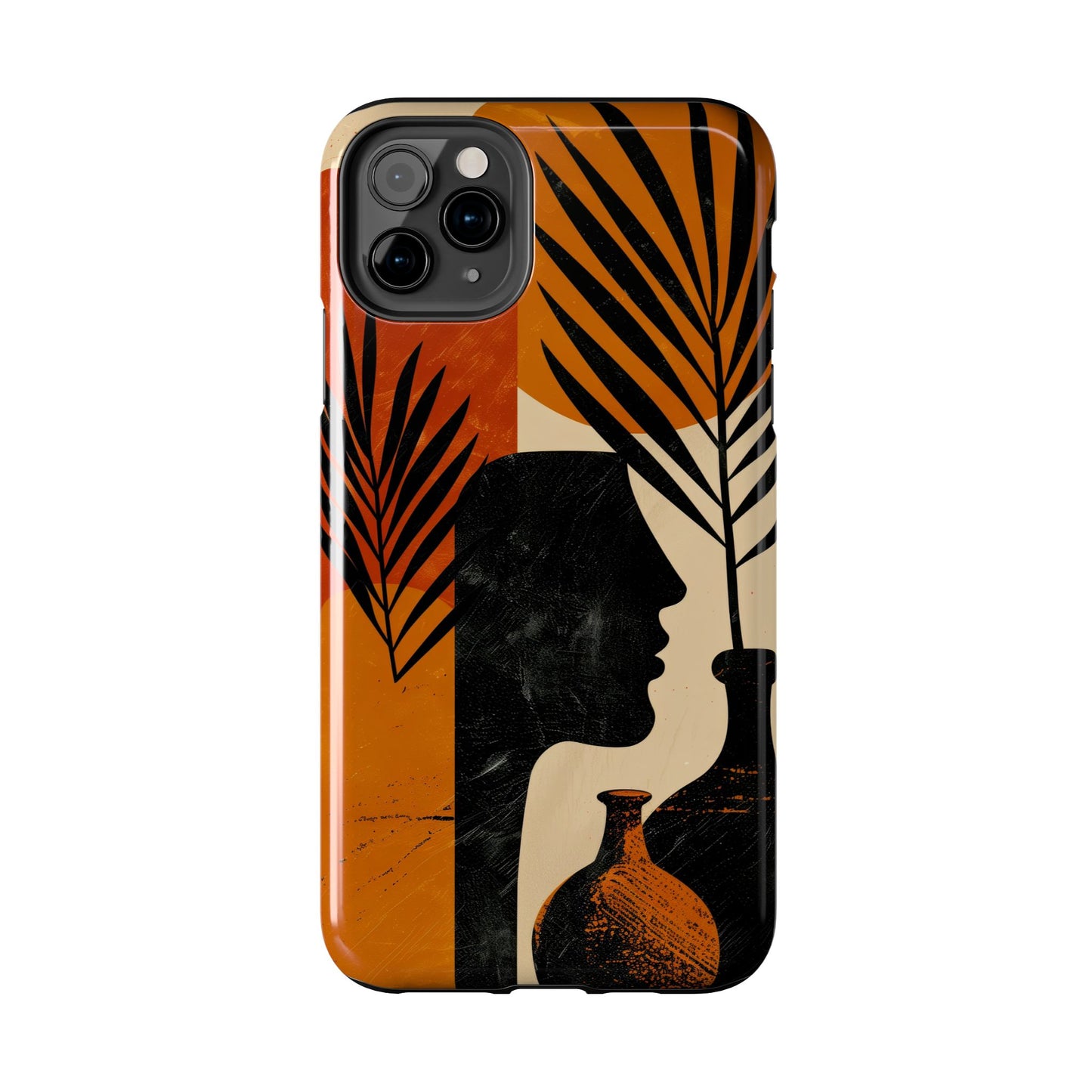 Artistic Tough Phone Case with Nature-Inspired Design