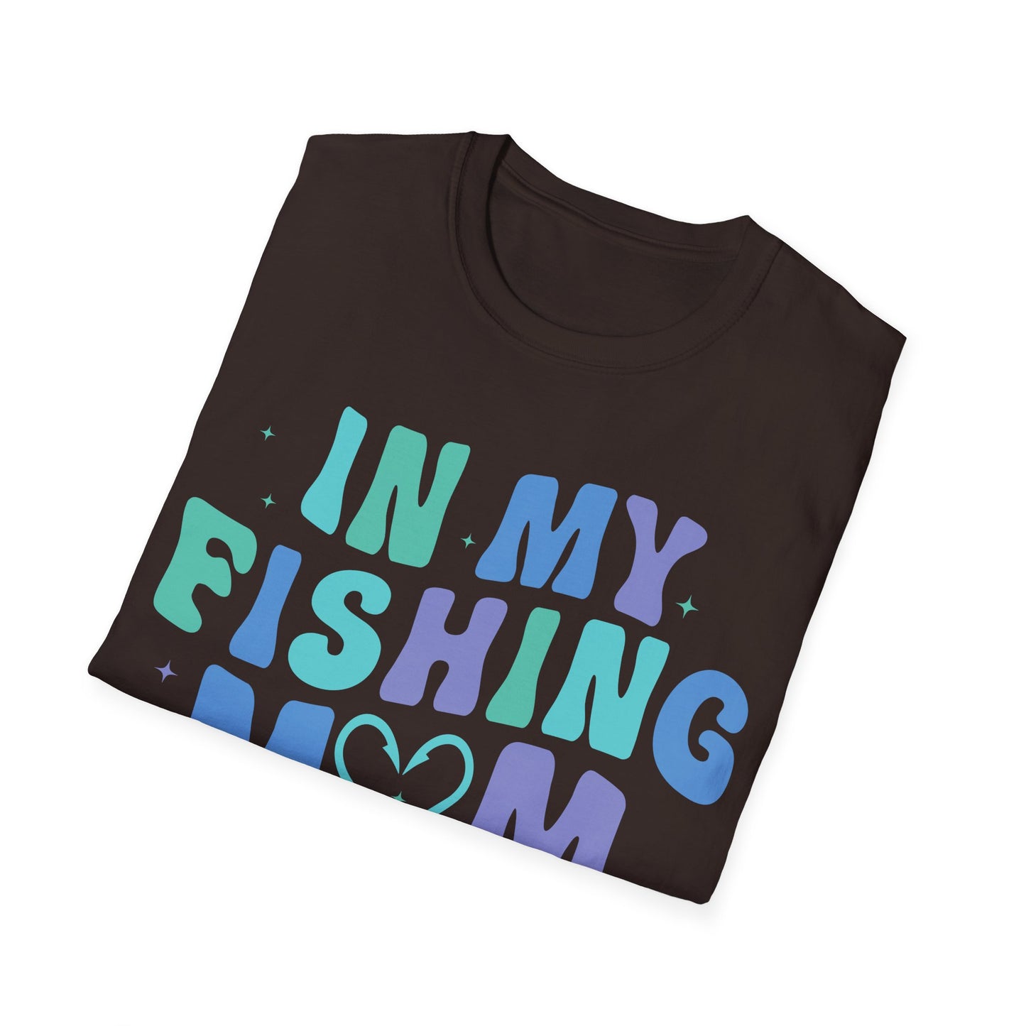 In My Fishing Mom Era Unisex Softstyle T-Shirt - Perfect for Fishing Enthusiasts