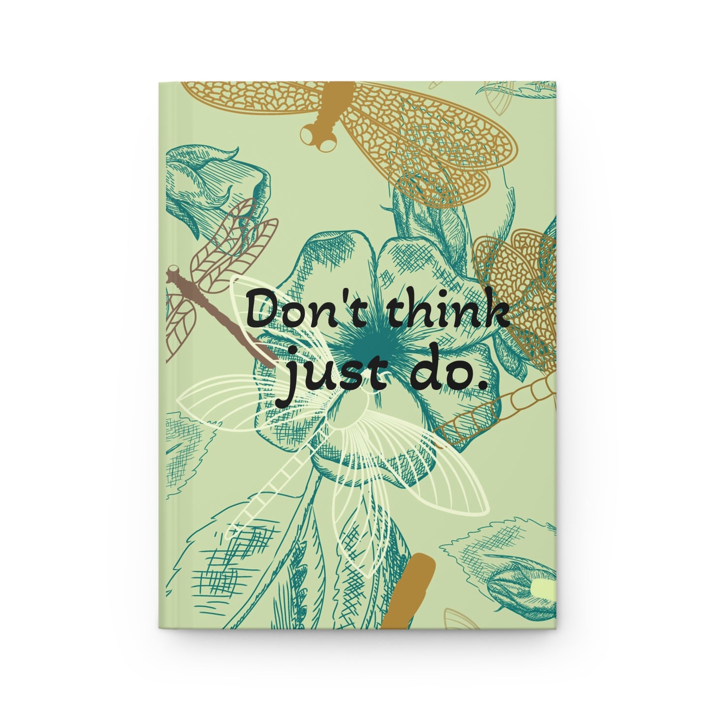 Inspiring Floral Hardcover Journal - Motivational Writing, Nature Journal, Gift for Writers, Artistic Notebook, Self-Care Journal