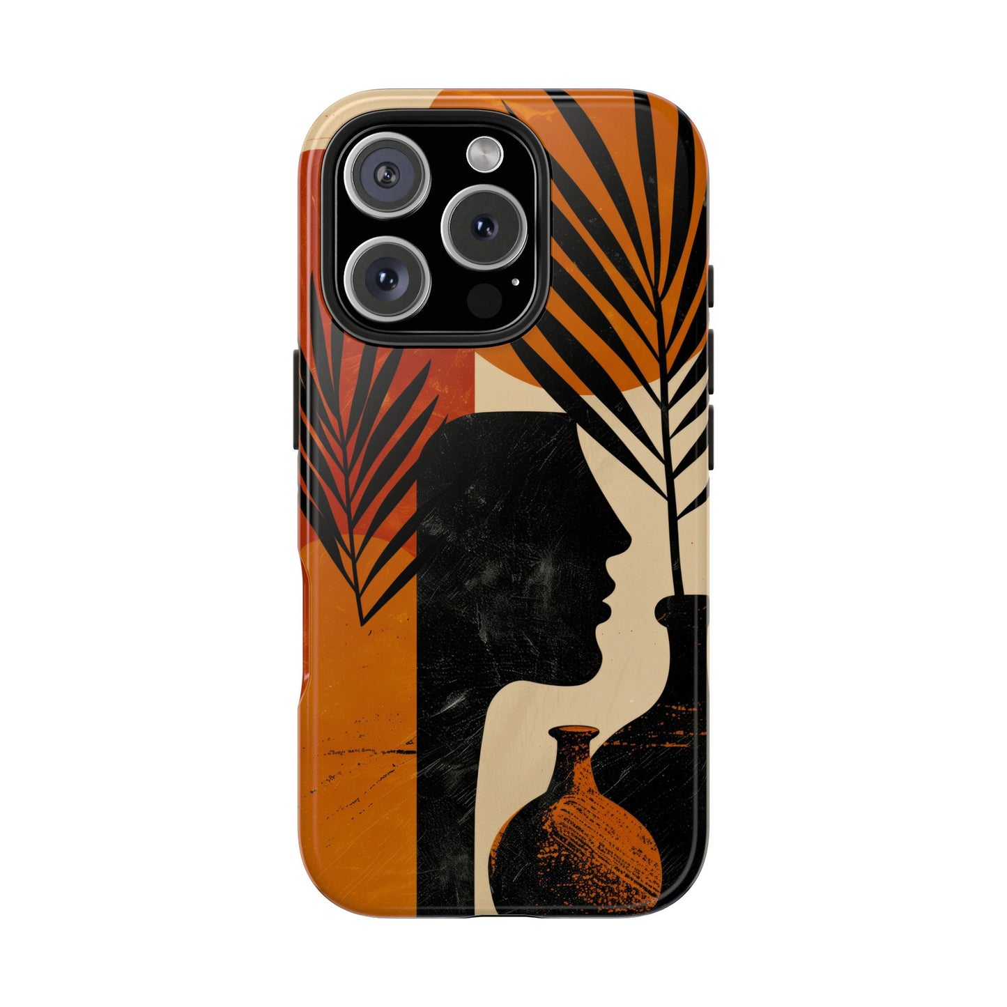 Artistic Tough Phone Case with Nature-Inspired Design
