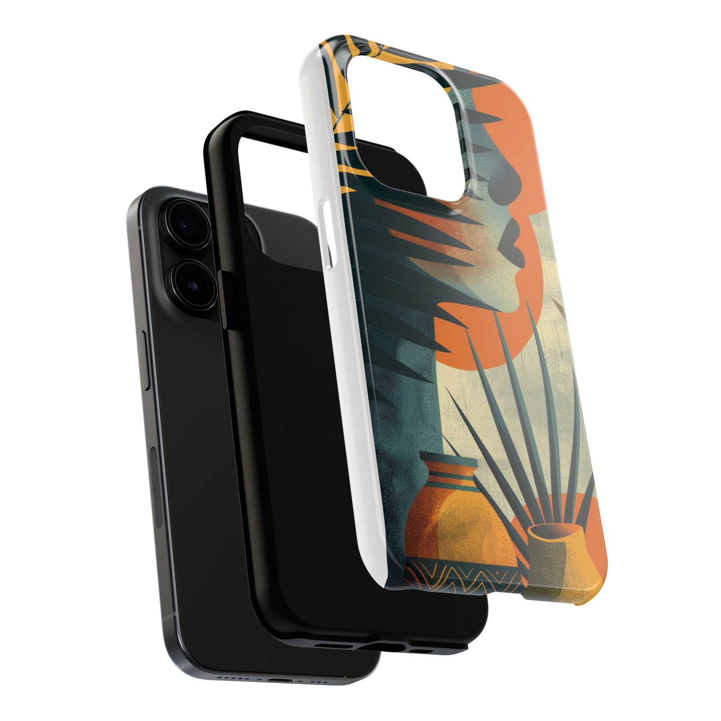 Stylish Tough Phone Cases with Abstract Design, Unique Phone Accessories, Gift for Art Lovers, Customizable Phone Covers, Modern Aesthetic