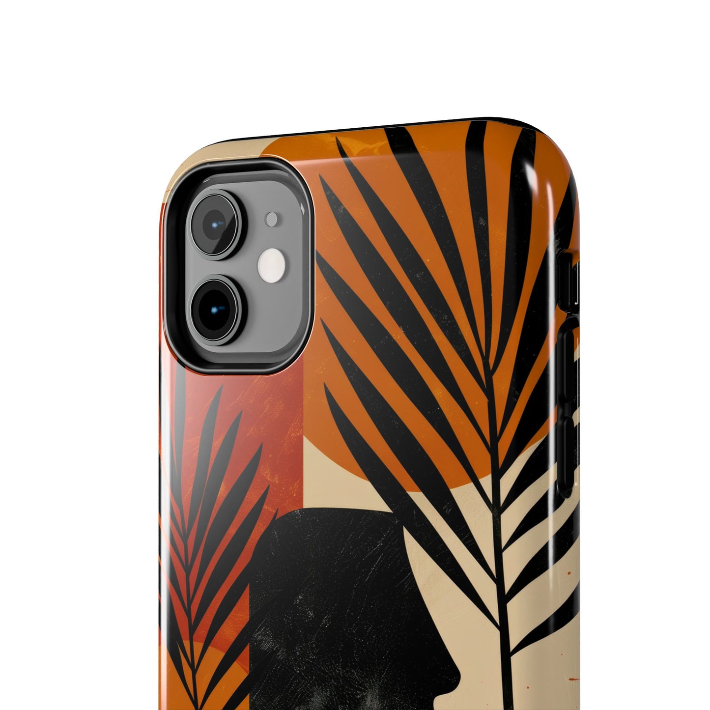 Artistic Tough Phone Case with Nature-Inspired Design