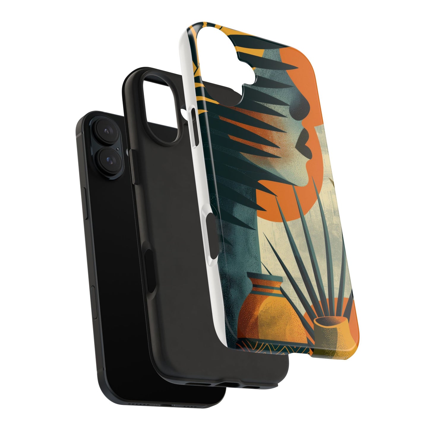 Stylish Tough Phone Cases with Abstract Design, Unique Phone Accessories, Gift for Art Lovers, Customizable Phone Covers, Modern Aesthetic