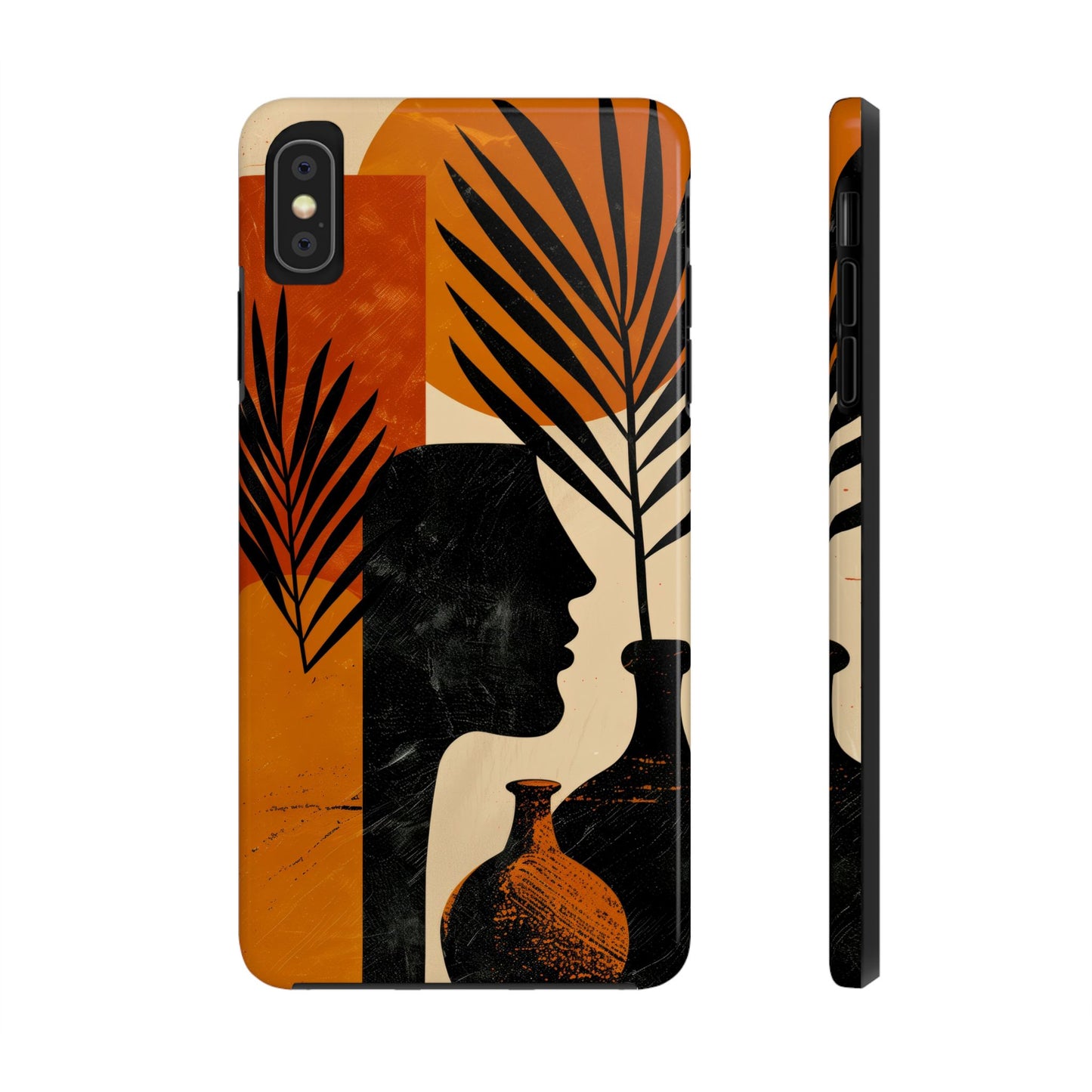 Artistic Tough Phone Case with Nature-Inspired Design