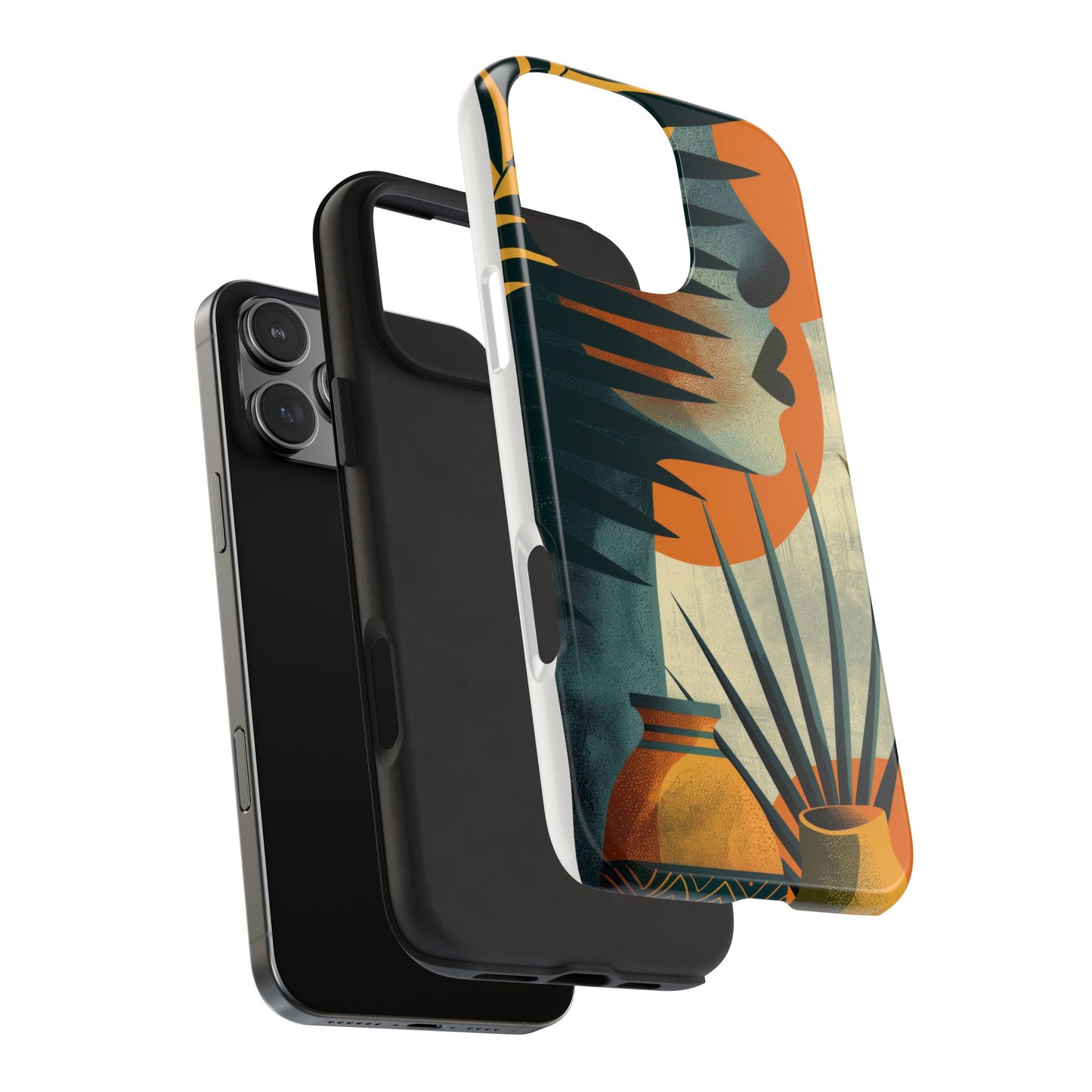 Stylish Tough Phone Cases with Abstract Design, Unique Phone Accessories, Gift for Art Lovers, Customizable Phone Covers, Modern Aesthetic