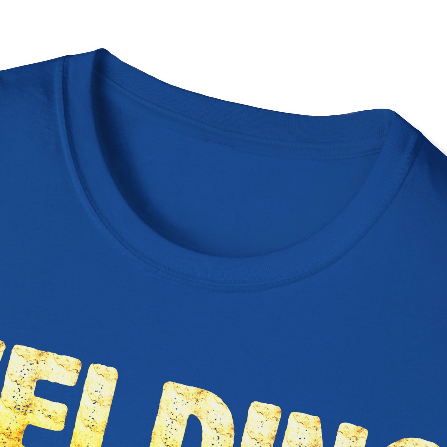 Welding T-Shirt - "It's Like Sewing with Fire" - Unisex Softstyle Tee for Welders and DIY Enthusiasts