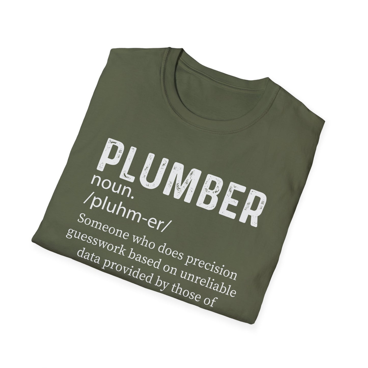 Funny Plumber T-Shirt | Unisex Softstyle Tee for Plumbing Enthusiasts