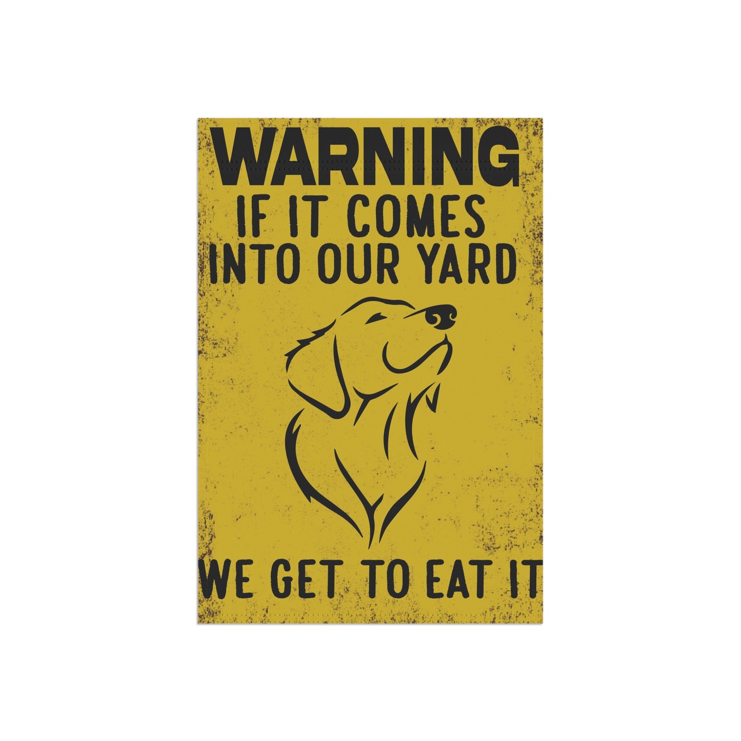 Dog Warning Yard Flag, Garden Banner for Pet Lovers, Funny Outdoor Decoration, Home Welcome Sign, Gift for Dog Owners