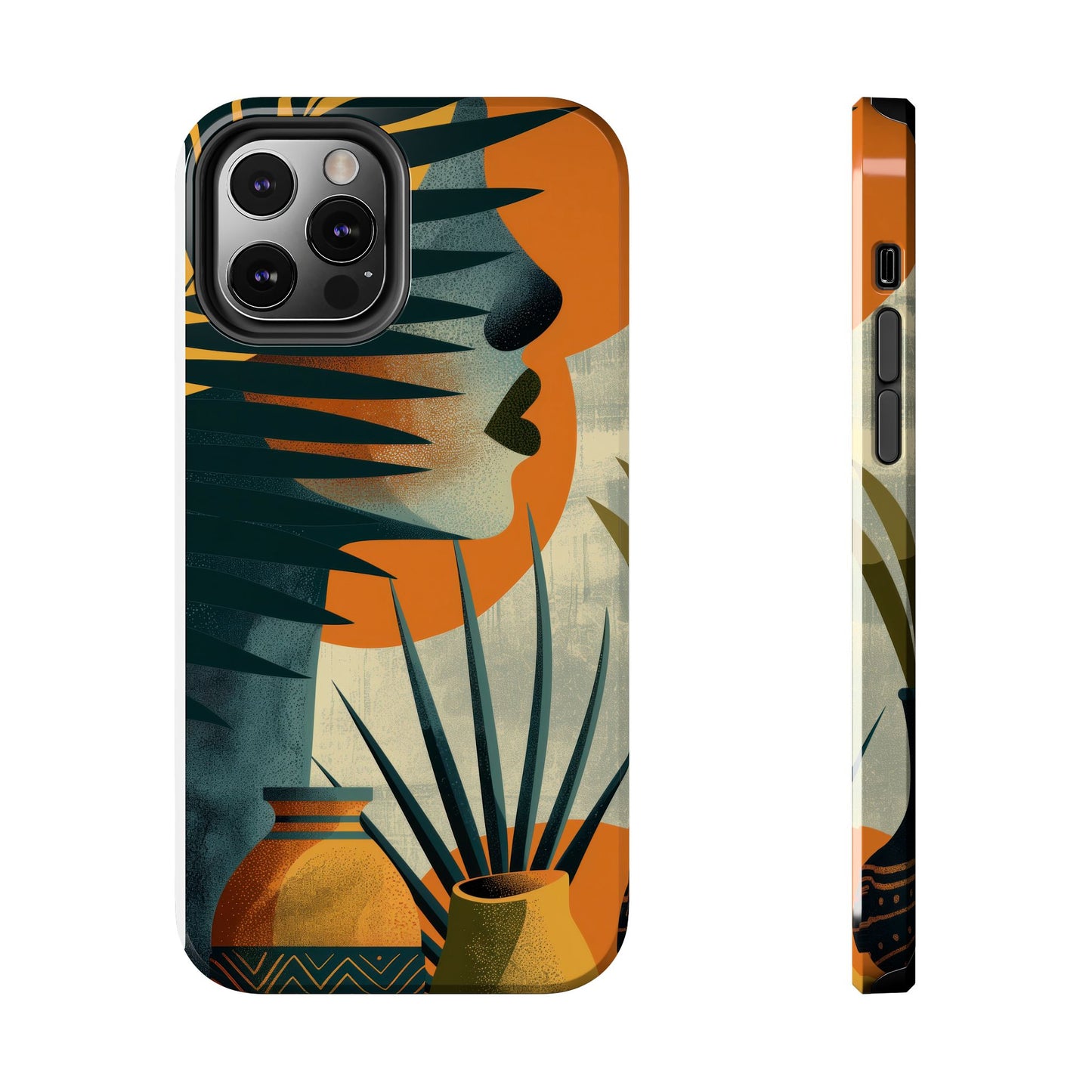 Stylish Tough Phone Cases with Abstract Design, Unique Phone Accessories, Gift for Art Lovers, Customizable Phone Covers, Modern Aesthetic