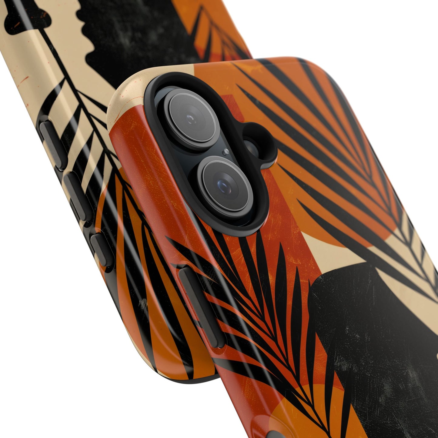 Artistic Tough Phone Case with Nature-Inspired Design