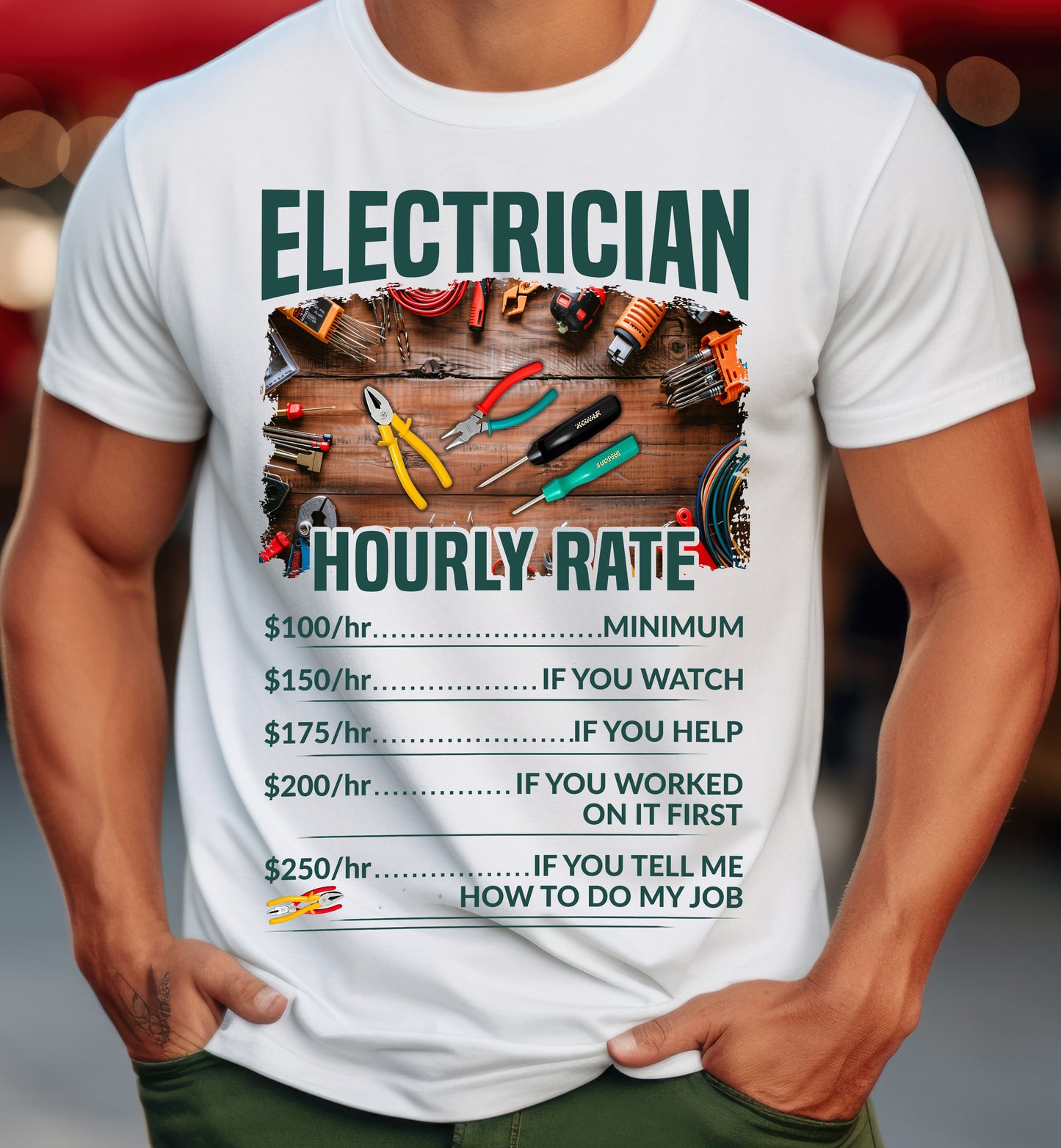 Electrician Hourly Rate Unisex T-Shirt