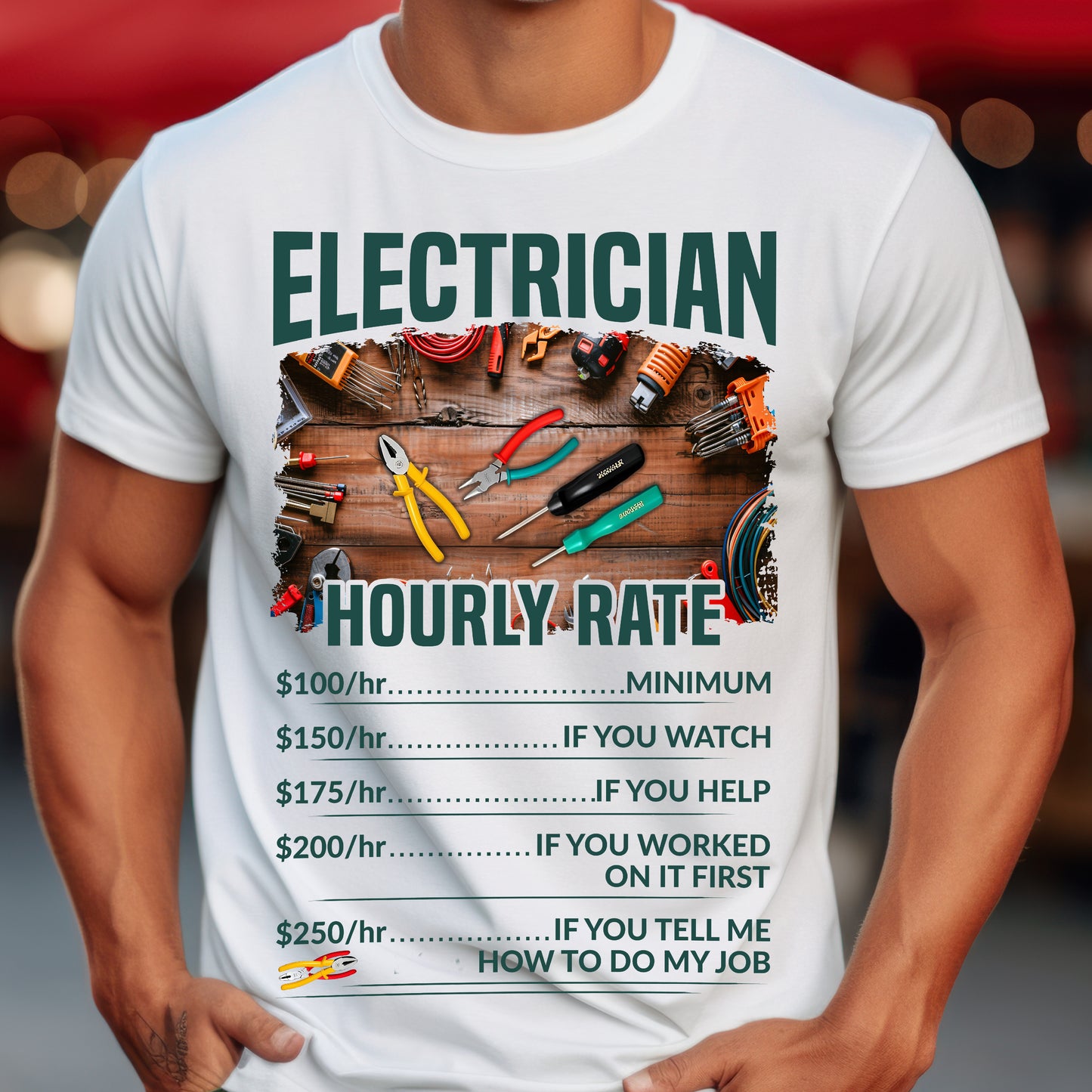 Electrician Hourly Rate Unisex T-Shirt