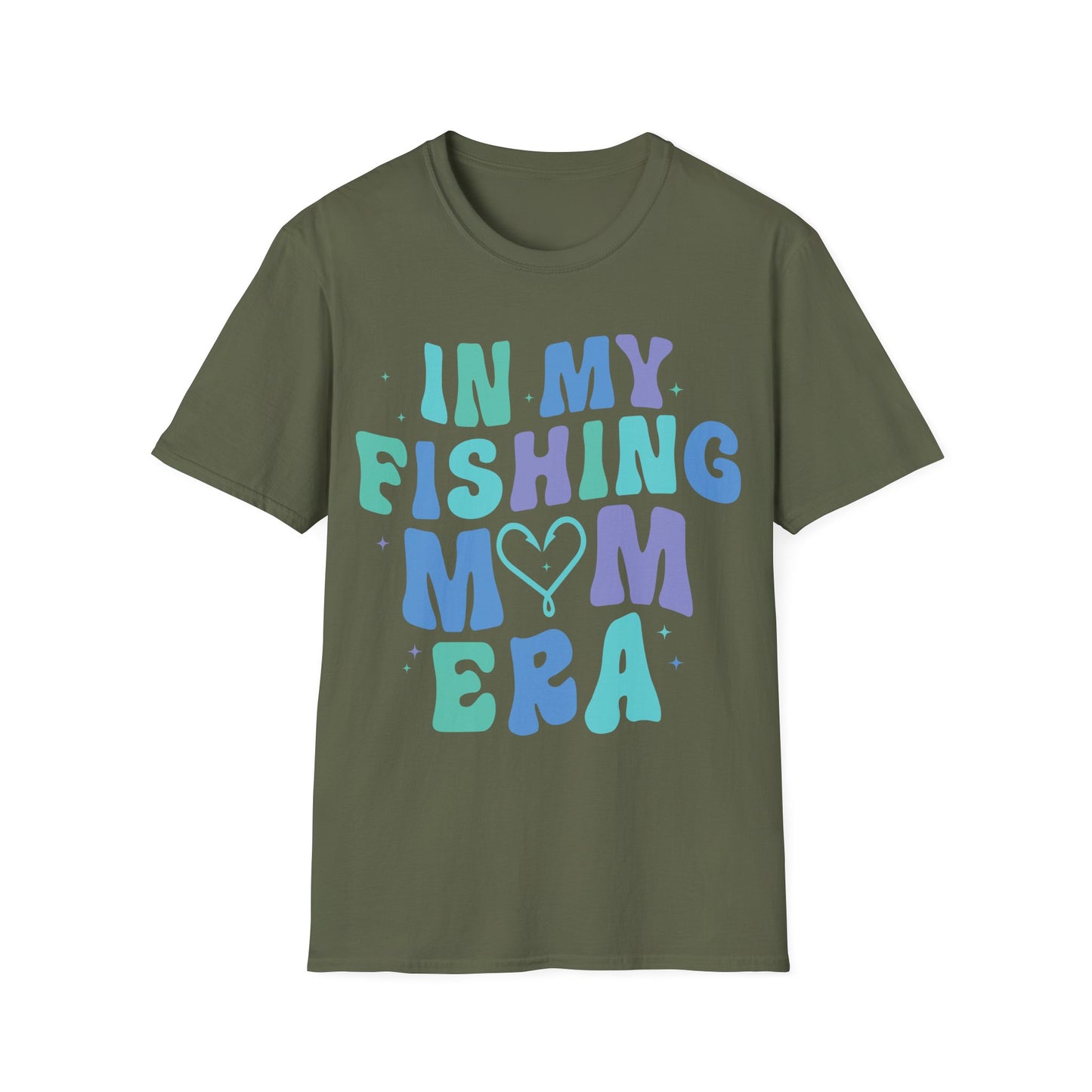 In My Fishing Mom Era Unisex Softstyle T-Shirt - Perfect for Fishing Enthusiasts