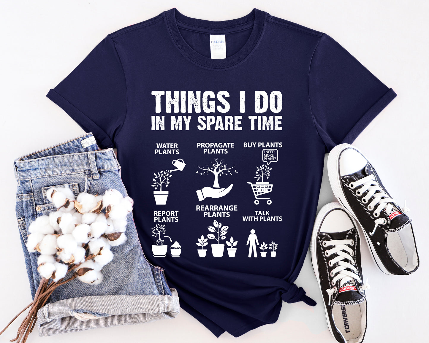 Gardening Enthusiast T-Shirt | Things I Do in My Spare Time