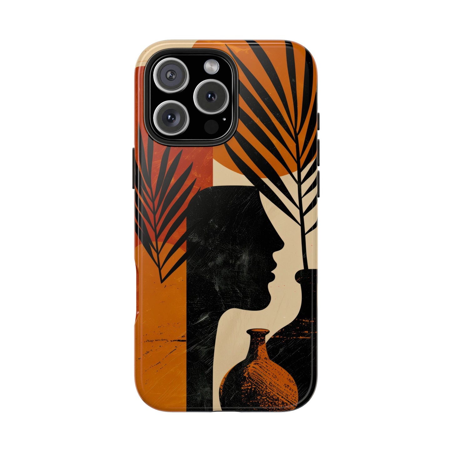 Artistic Tough Phone Case with Nature-Inspired Design
