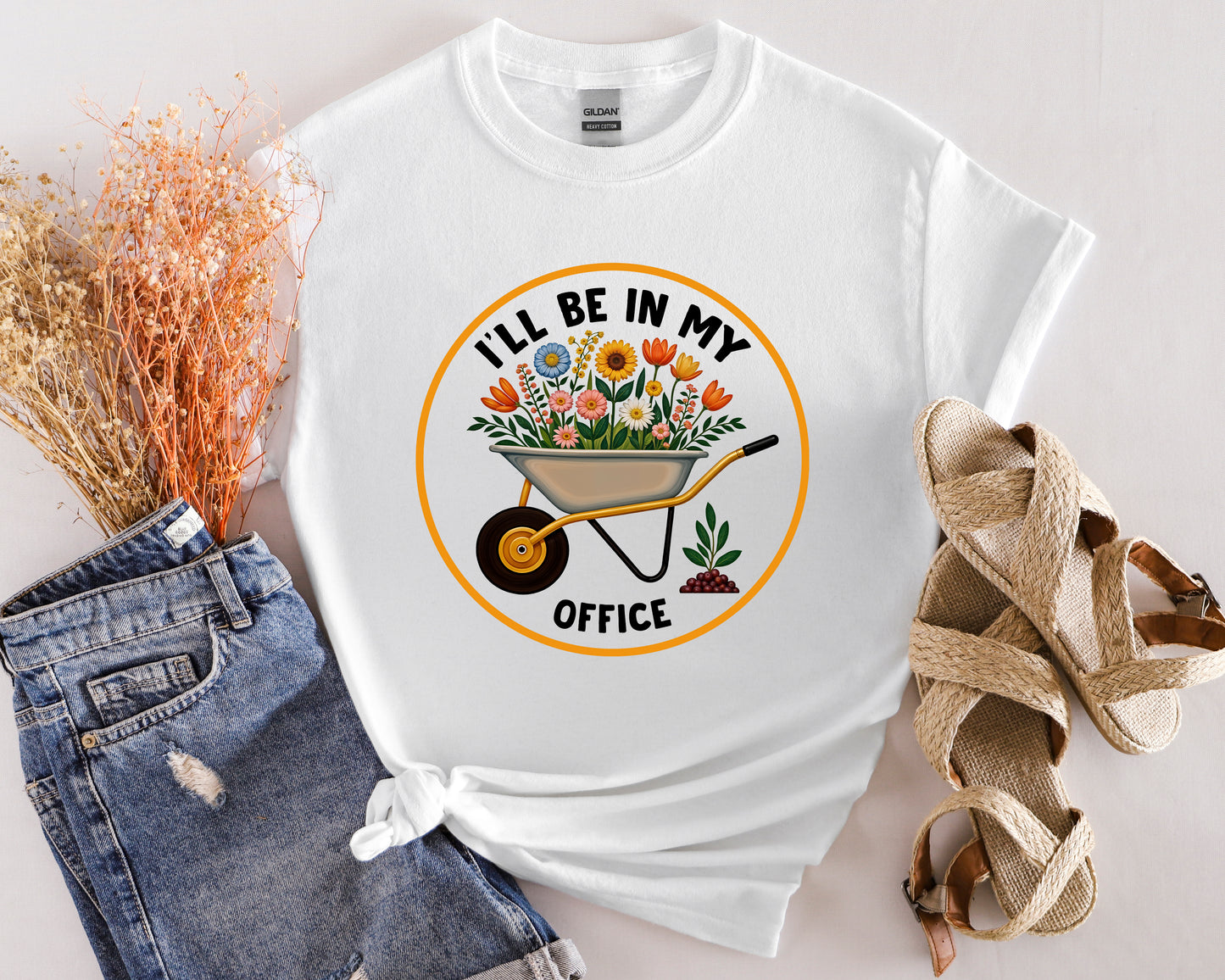 I'll Be in My Office Unisex Softstyle T-Shirt - Perfect for Gardeners and Plant Lovers
