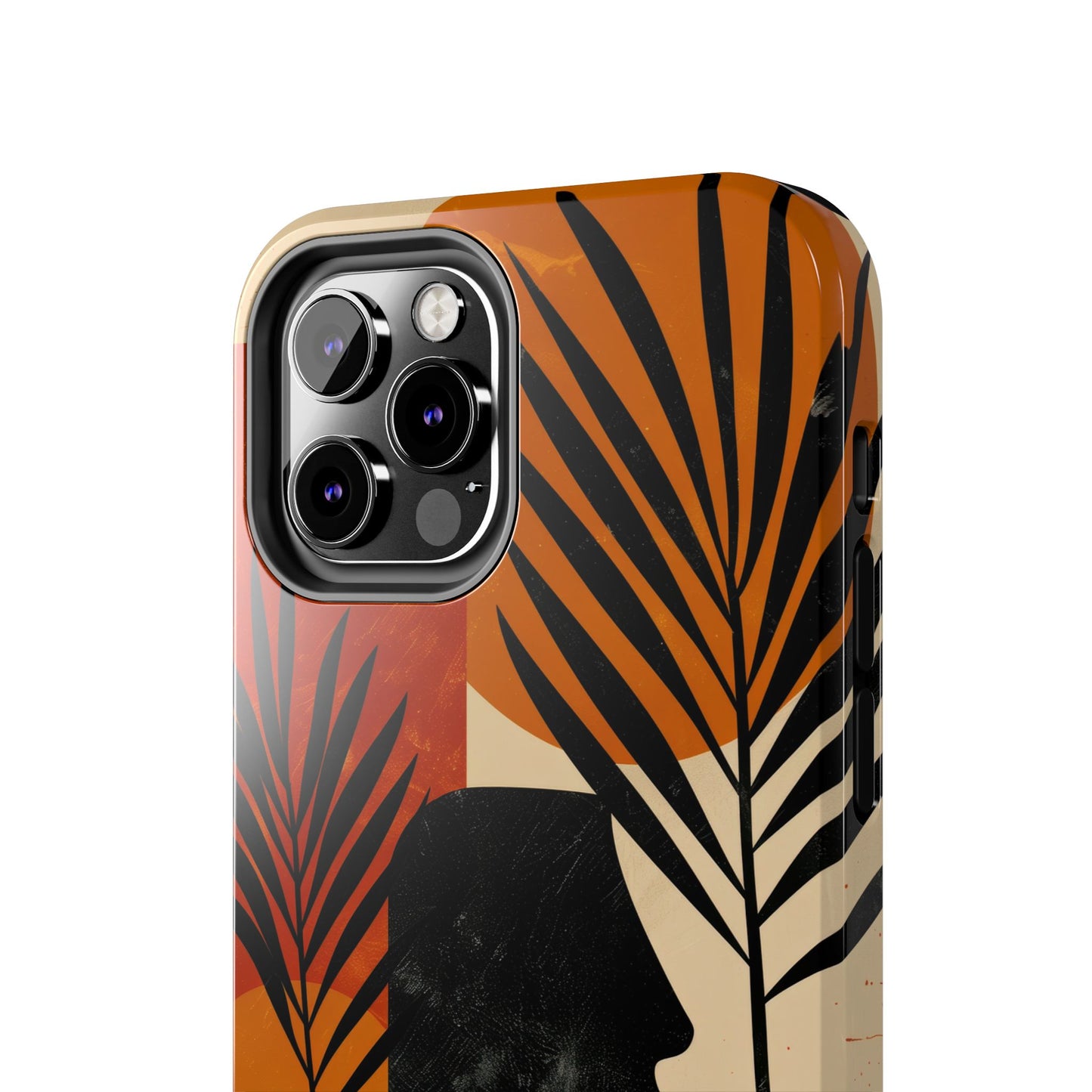 Artistic Tough Phone Case with Nature-Inspired Design