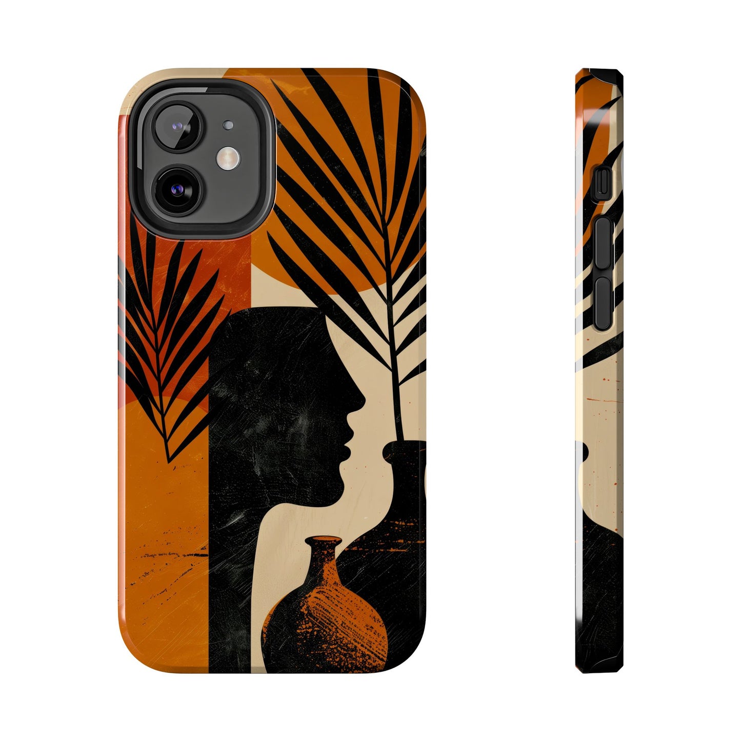 Artistic Tough Phone Case with Nature-Inspired Design