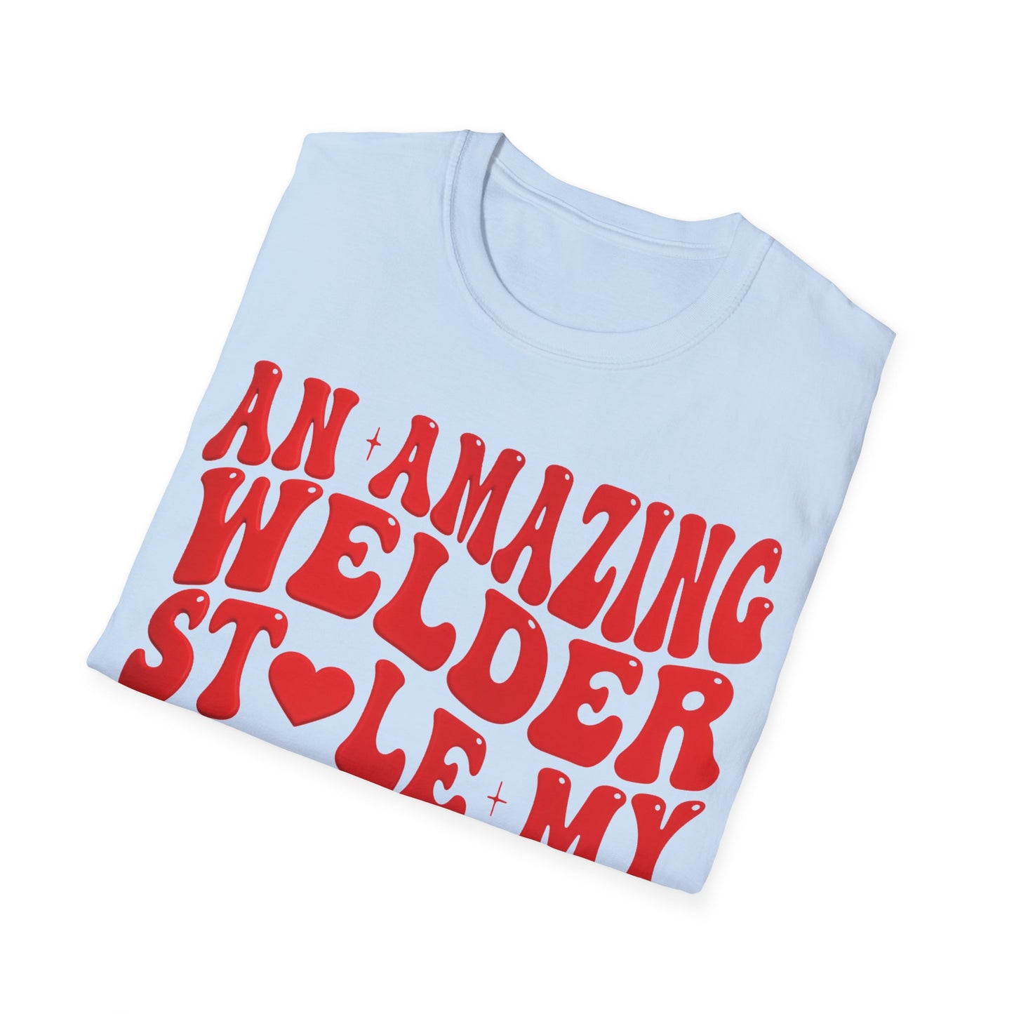 Amazing Welder Heart Unisex Softstyle T-Shirt