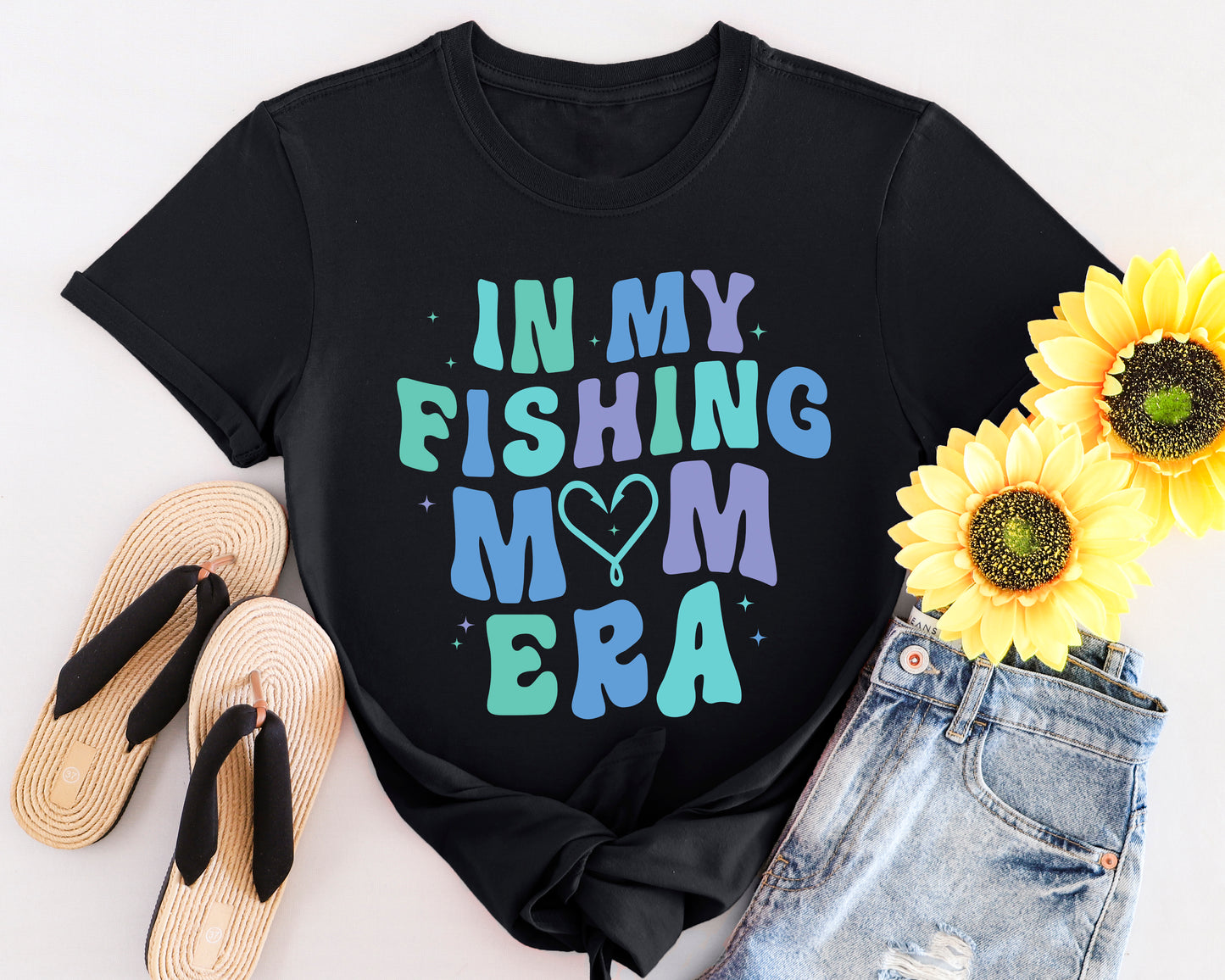In My Fishing Mom Era Unisex Softstyle T-Shirt - Perfect for Fishing Enthusiasts