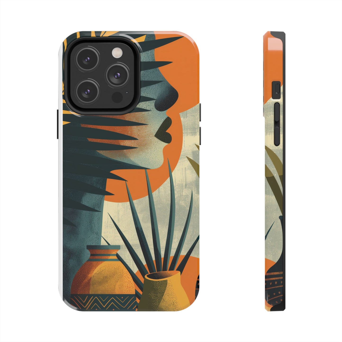 Stylish Tough Phone Cases with Abstract Design, Unique Phone Accessories, Gift for Art Lovers, Customizable Phone Covers, Modern Aesthetic