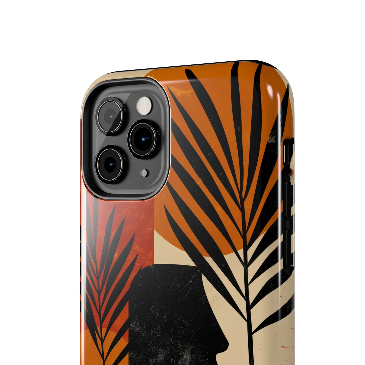 Artistic Tough Phone Case with Nature-Inspired Design