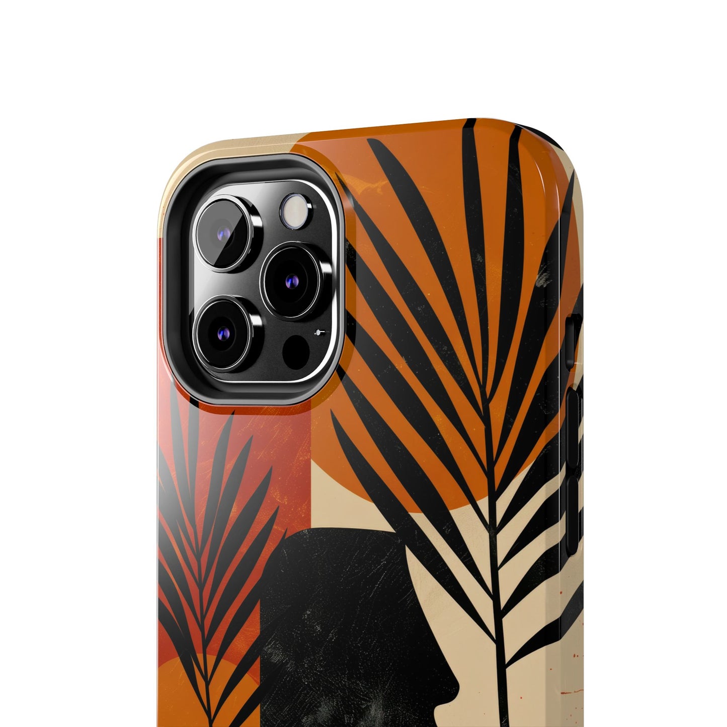 Artistic Tough Phone Case with Nature-Inspired Design