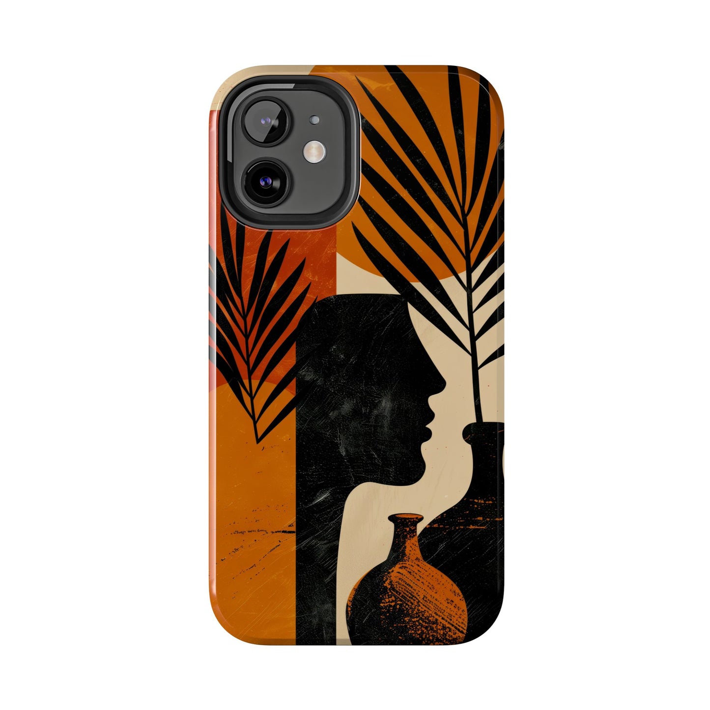 Artistic Tough Phone Case with Nature-Inspired Design