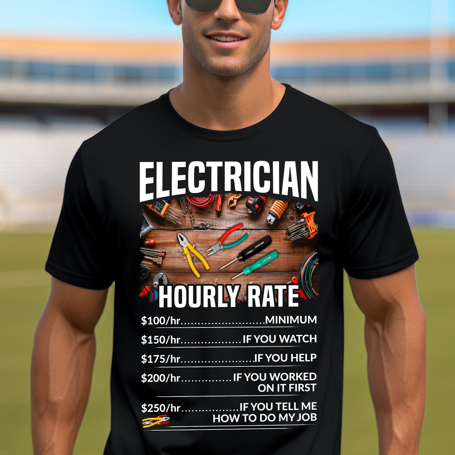 Electrician Hourly Rate Unisex T-Shirt