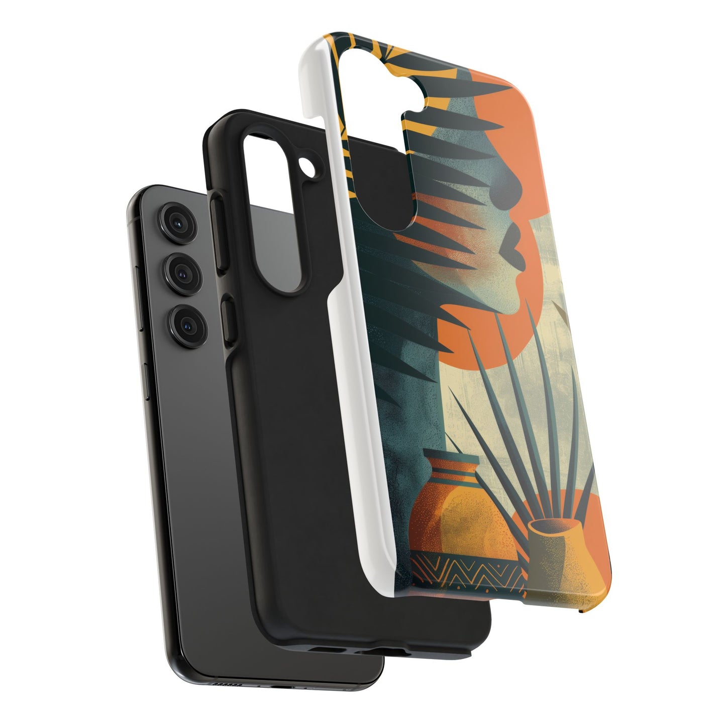 Stylish Tough Phone Cases with Abstract Design, Unique Phone Accessories, Gift for Art Lovers, Customizable Phone Covers, Modern Aesthetic