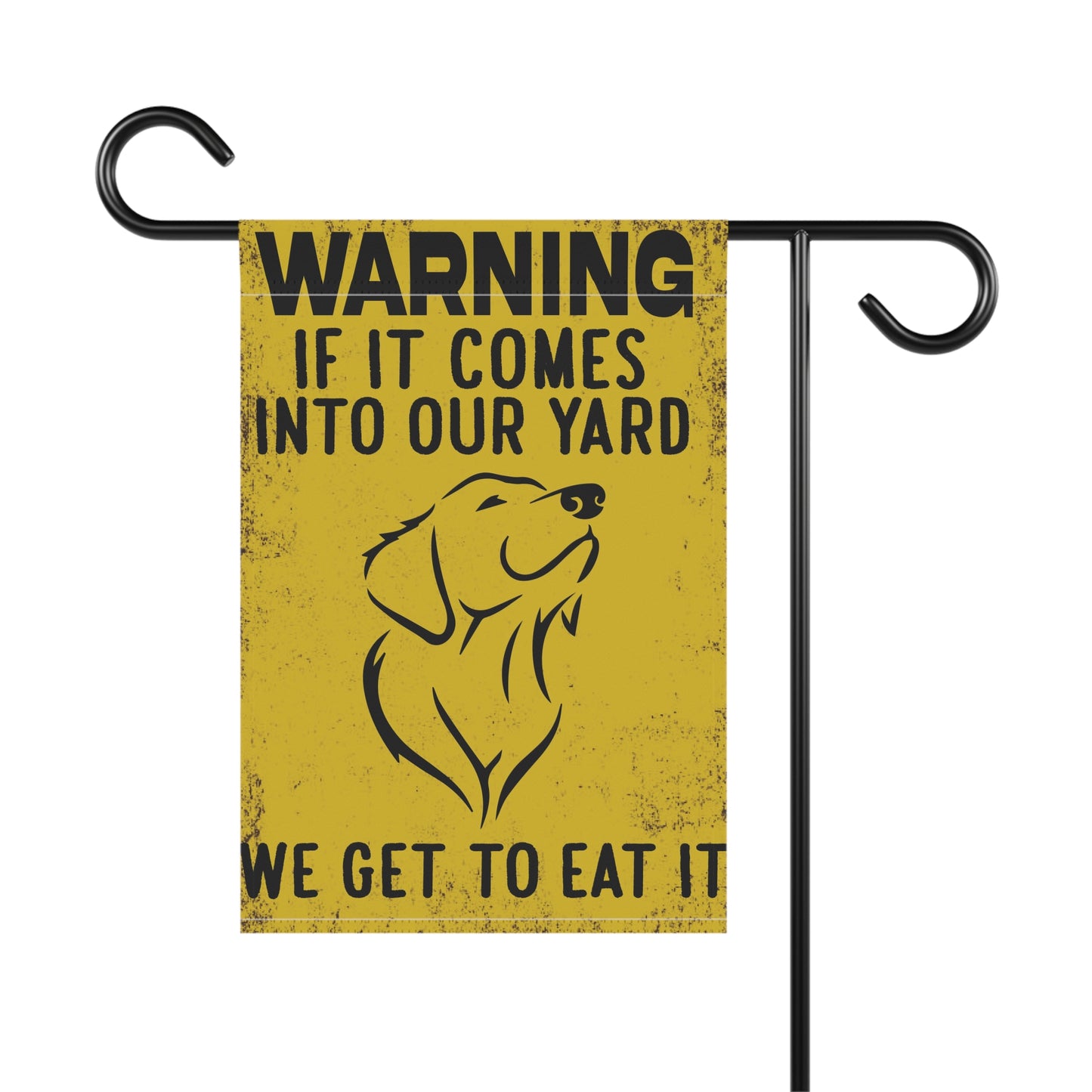 Dog Warning Yard Flag, Garden Banner for Pet Lovers, Funny Outdoor Decoration, Home Welcome Sign, Gift for Dog Owners