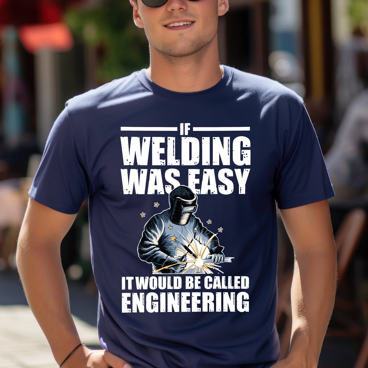 Funny Welding Engineer T-Shirt - If Welding Was Easy, It Would Be Called Engineering - Unisex Softstyle Tee