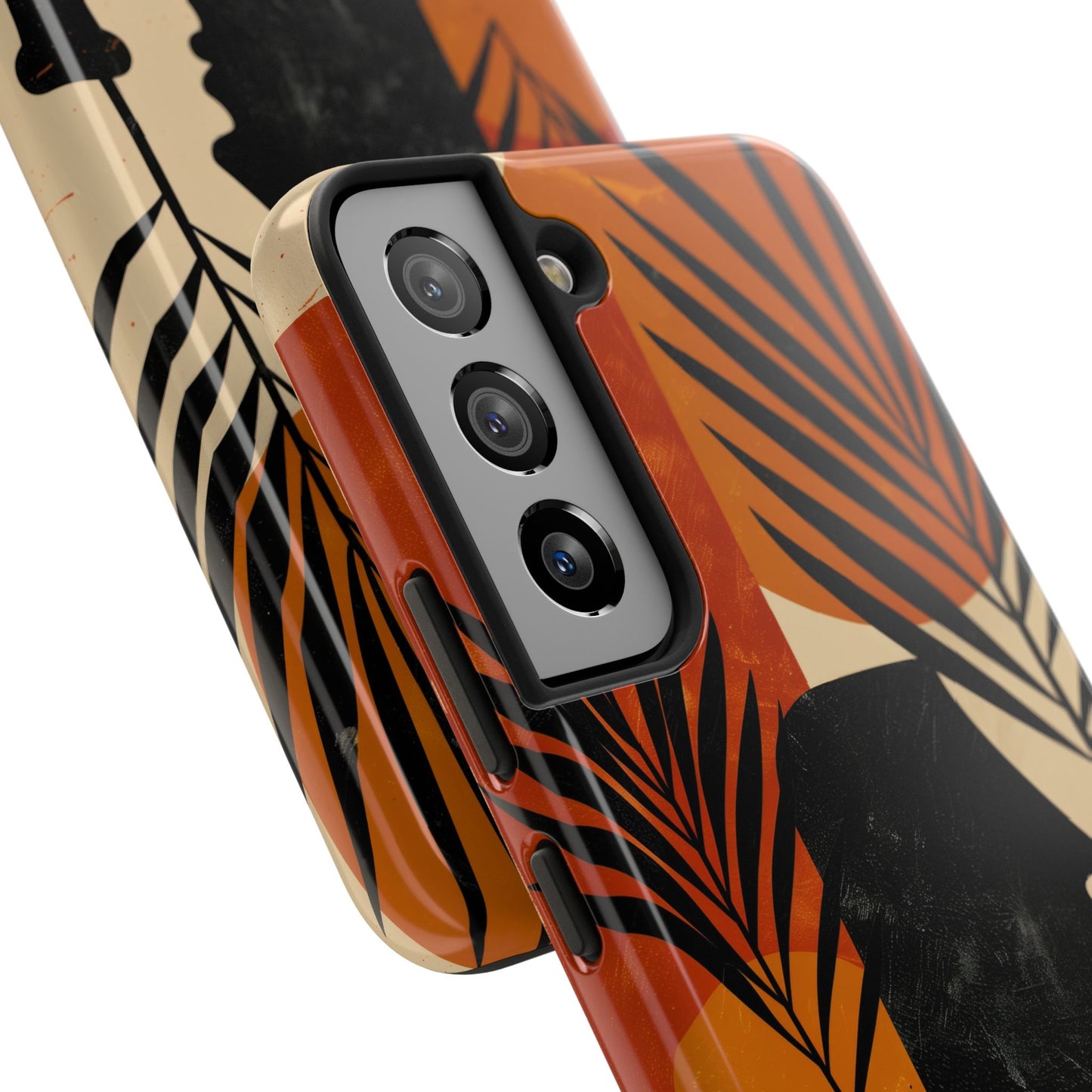 Artistic Tough Phone Case with Nature-Inspired Design