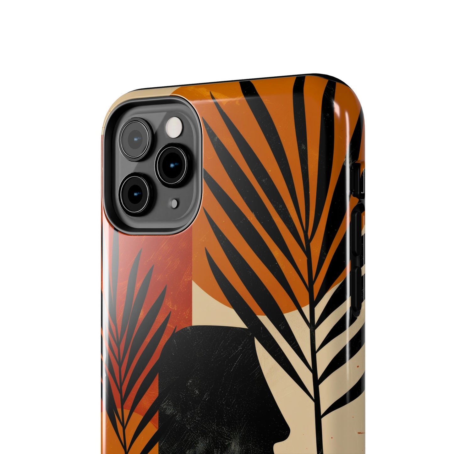 Artistic Tough Phone Case with Nature-Inspired Design